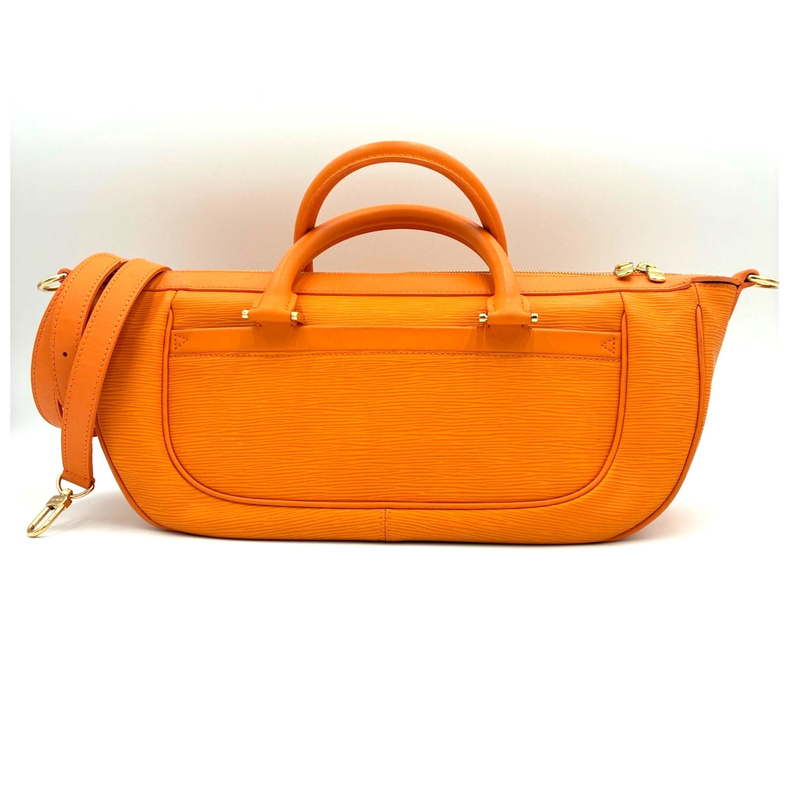 Epi Danura GM Mandarin Orange Leather Bag