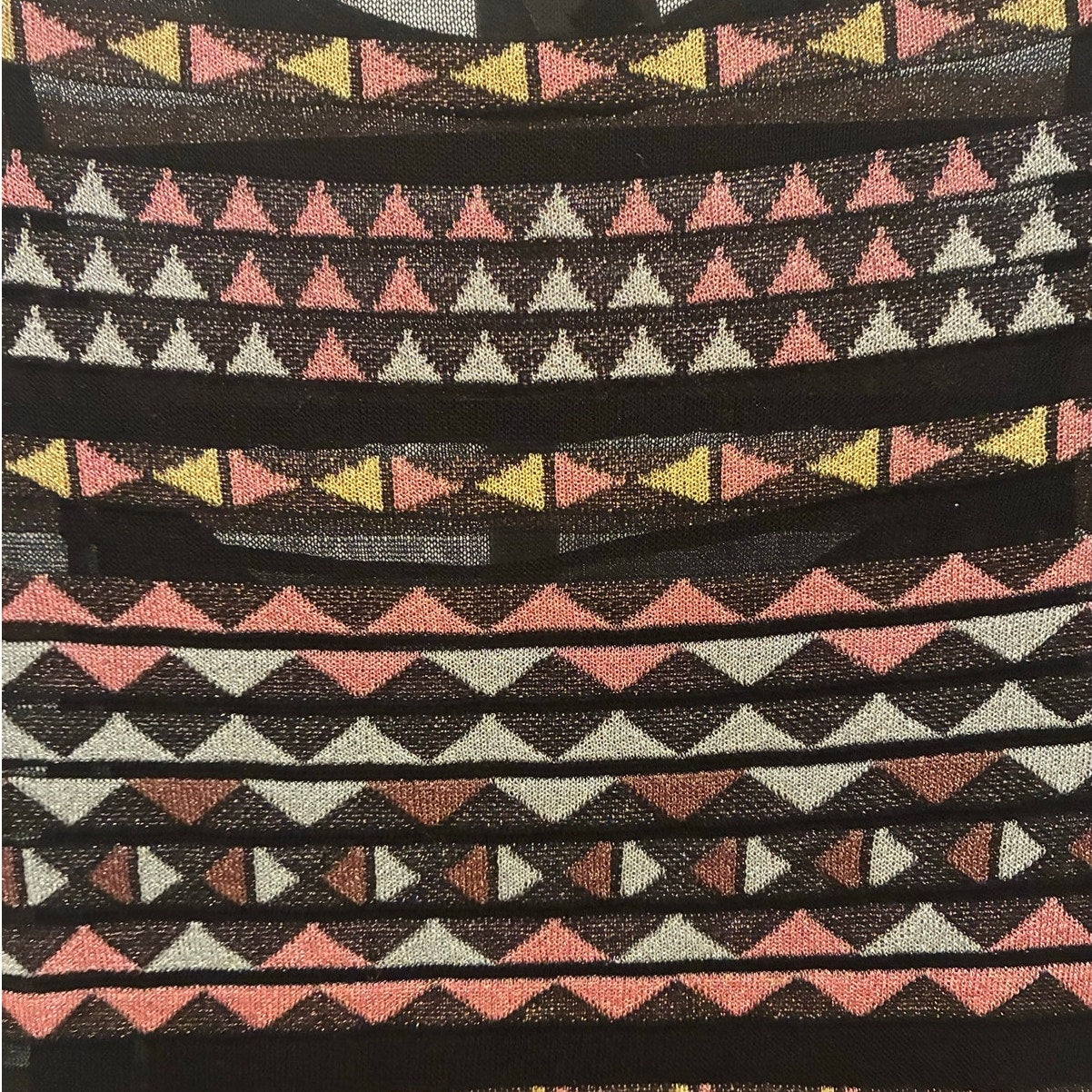 Small Missoni Knit Black & Pink Dress