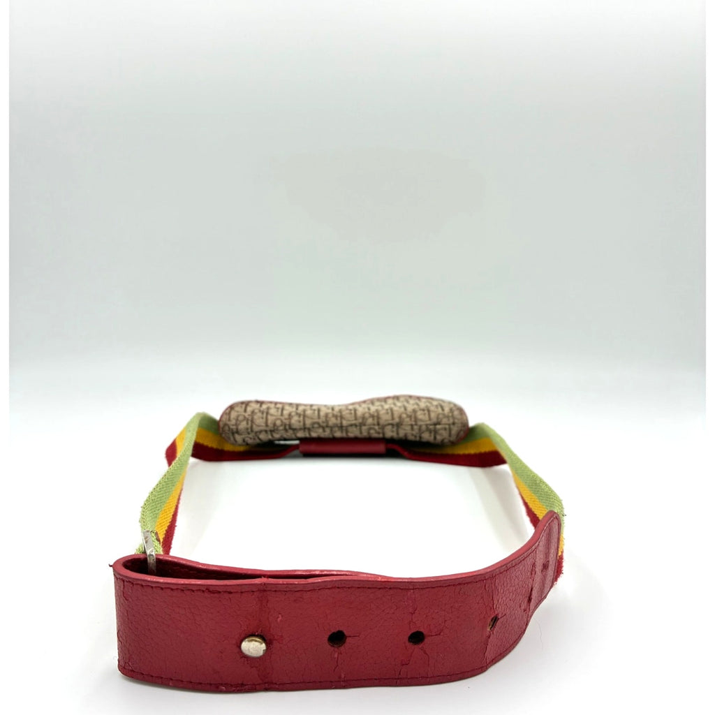 John Galliano 2004 Rasta Trotter Mini Saddle Belt Bag