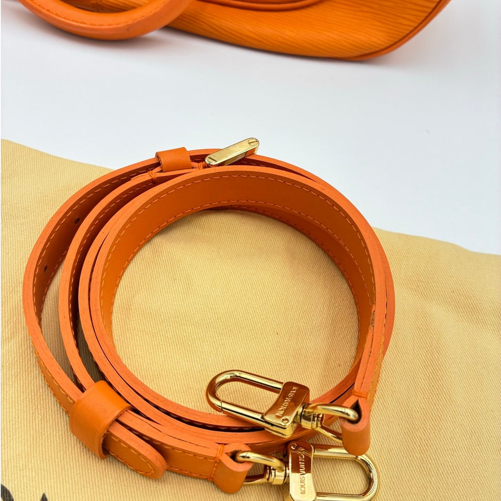 Epi Danura GM Mandarin Orange Leather Bag