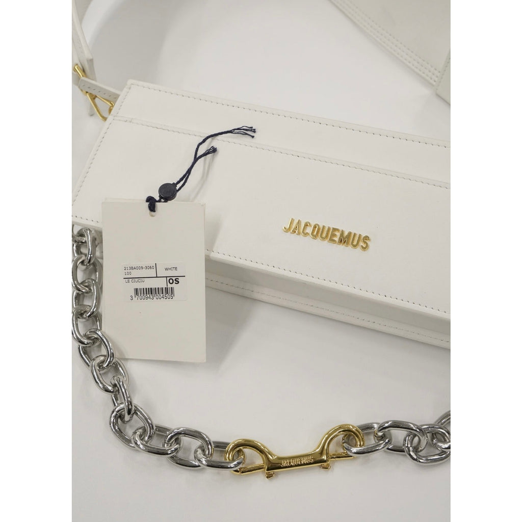 Le Ciuciu Leather White Shoulder Bag