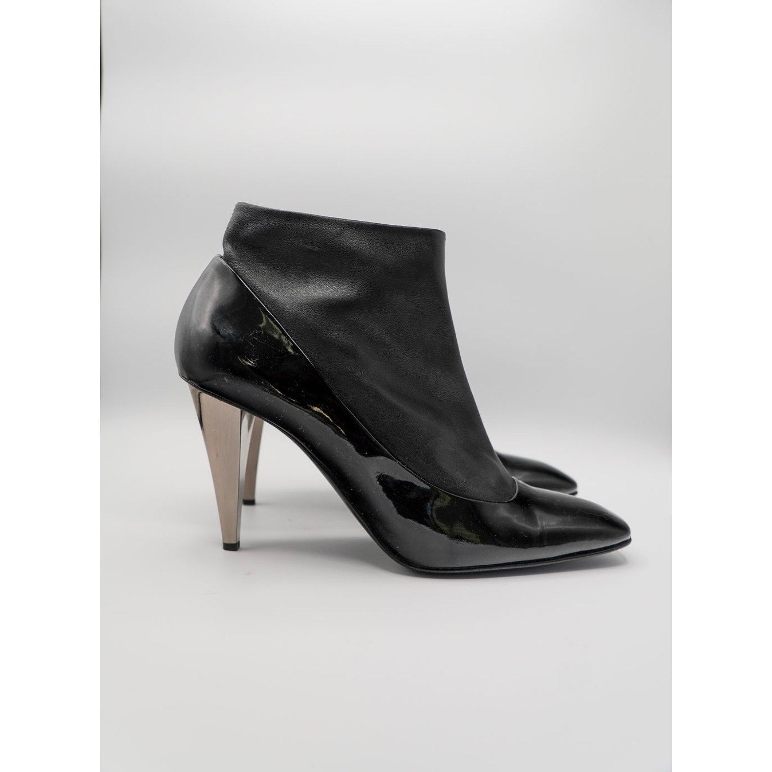 Black Patent & Leather Boots