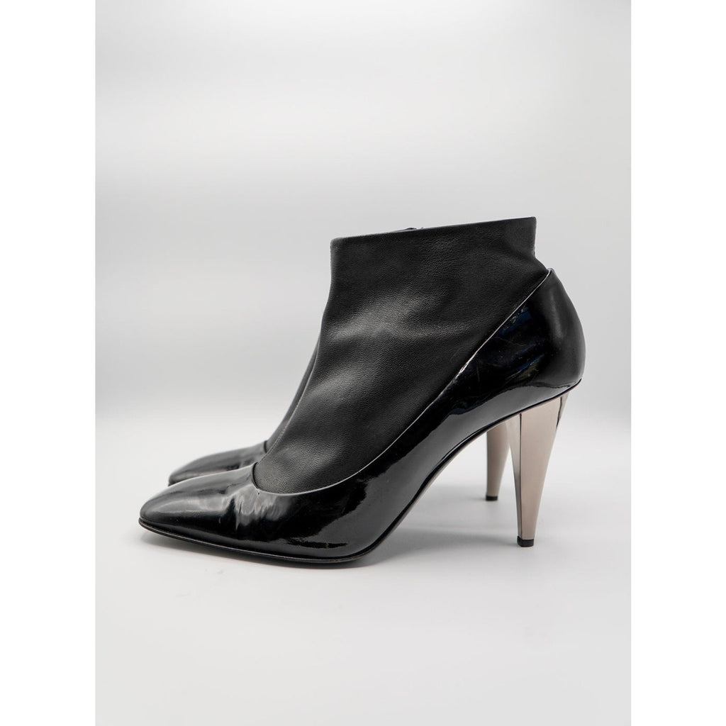 Black Patent & Leather Boots