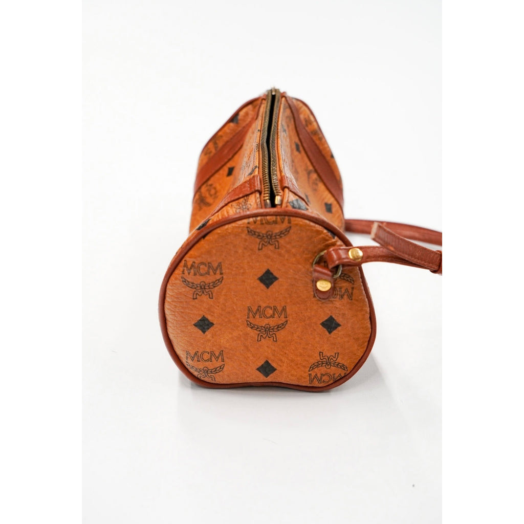Vintage Brown Leather Braided Strap Hobo Bag