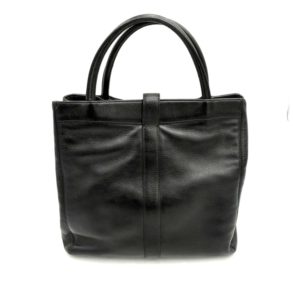 Vintage 1997 Caviar Leather CC Black Tote Bag