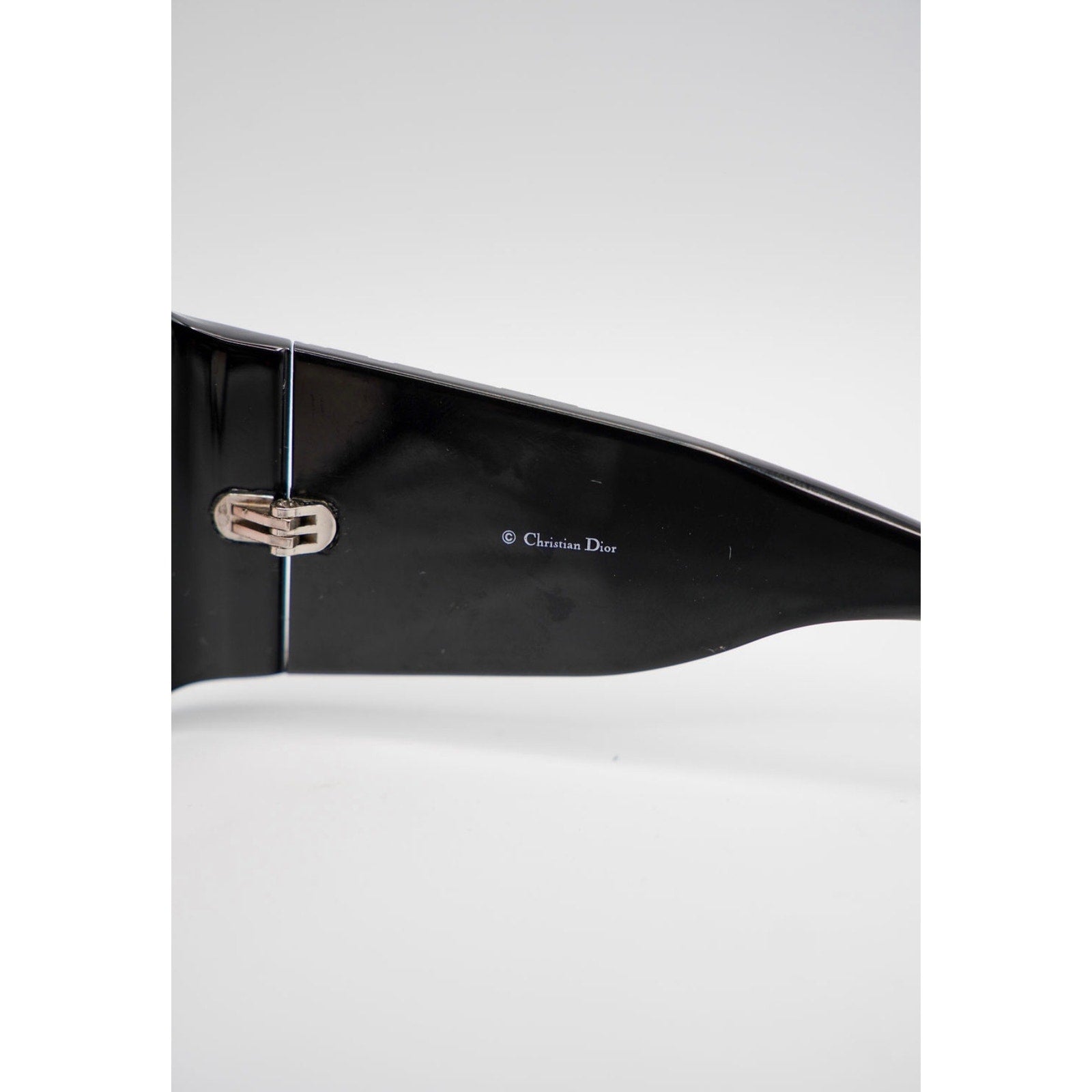 Sunglasses Oversized Black Crystal Accent