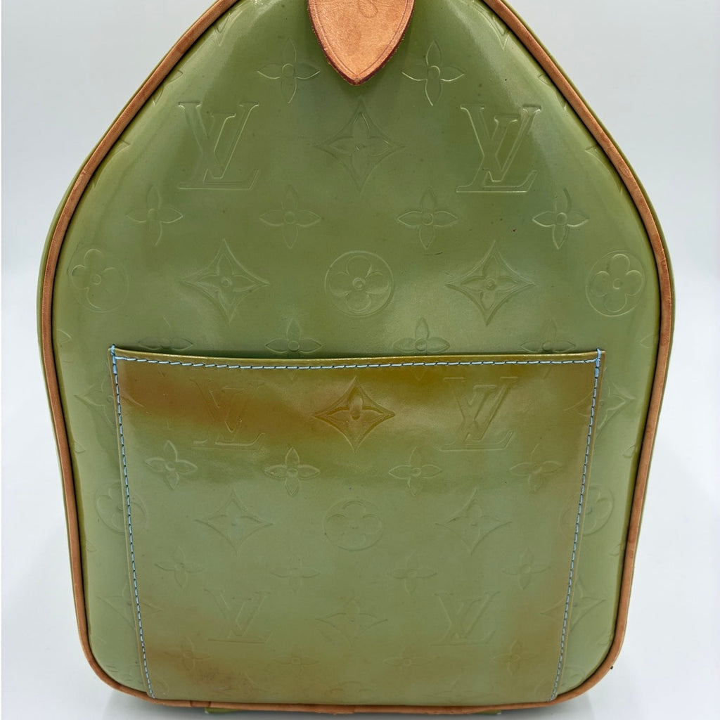 Vintage Monogram Vernis Mercer Green Boston Bag