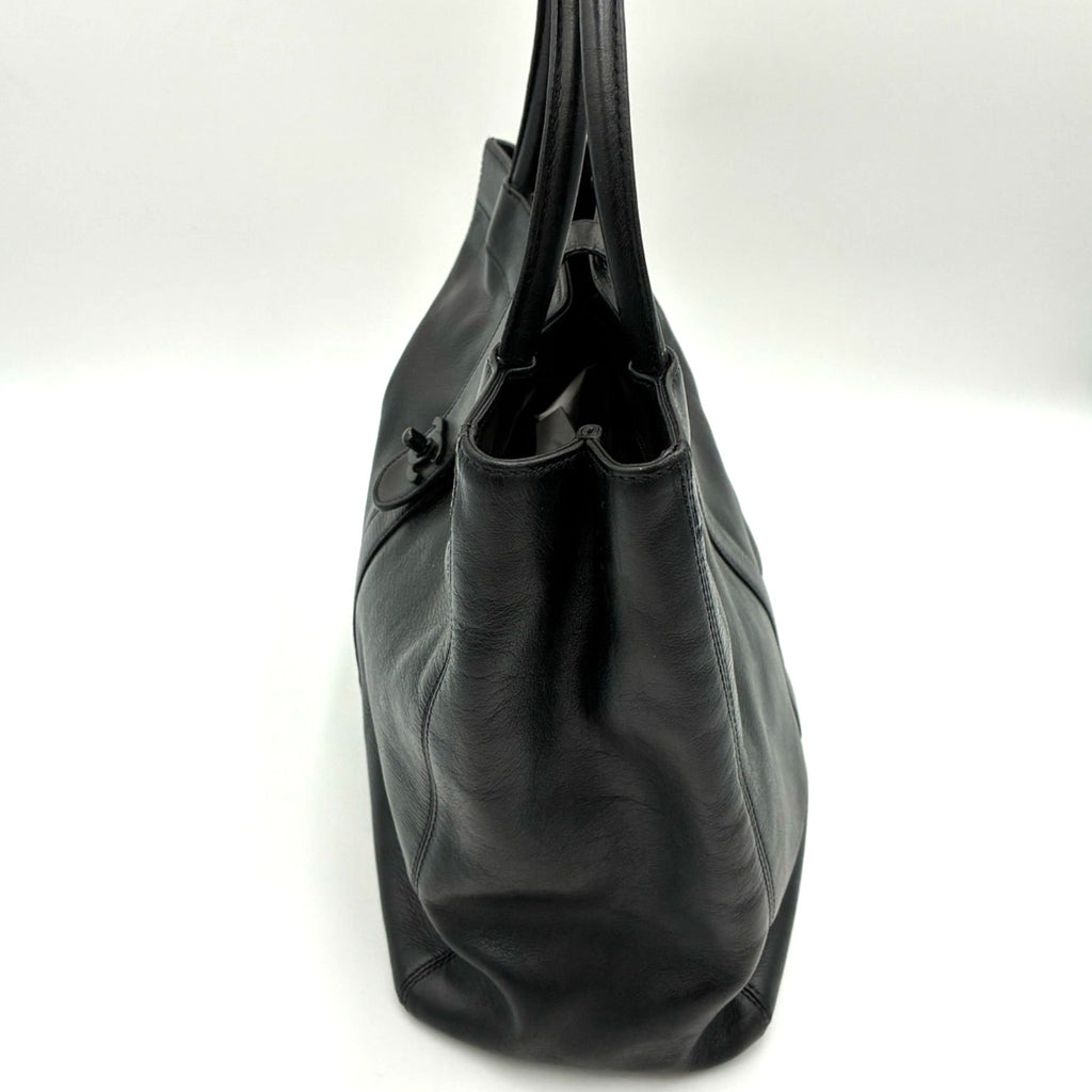 Vintage 1997 Caviar Leather CC Black Tote Bag