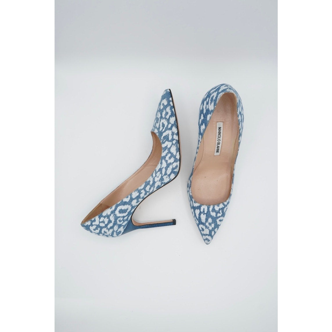 Denim Printed Pumps