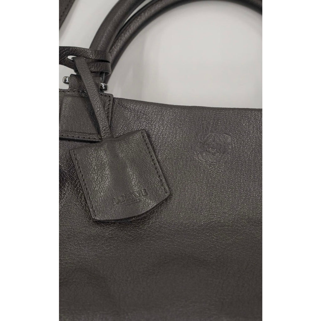 Amazona Vintage Grey Leather Top Handle Shoulder Bag