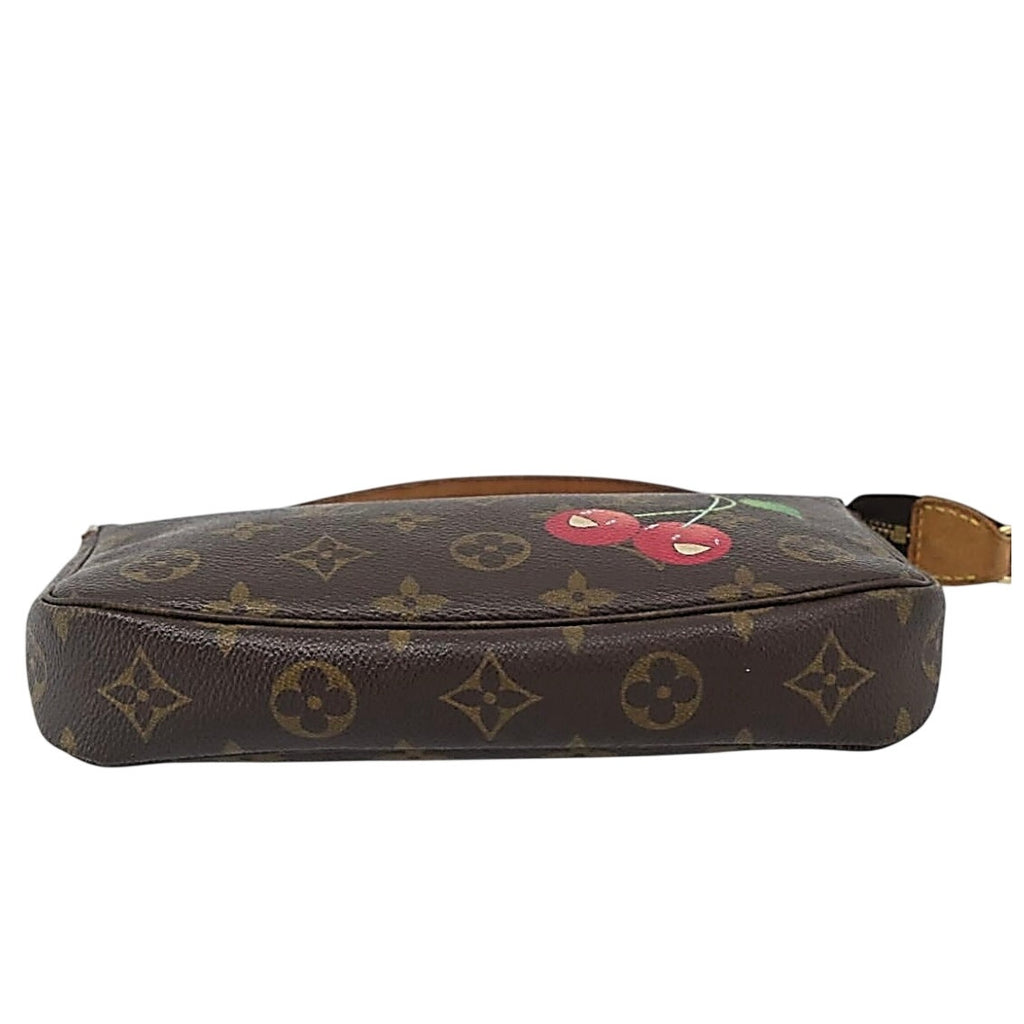 LV x Takashi Murakami 2004 Monogram Cerises Pochette Accessoires