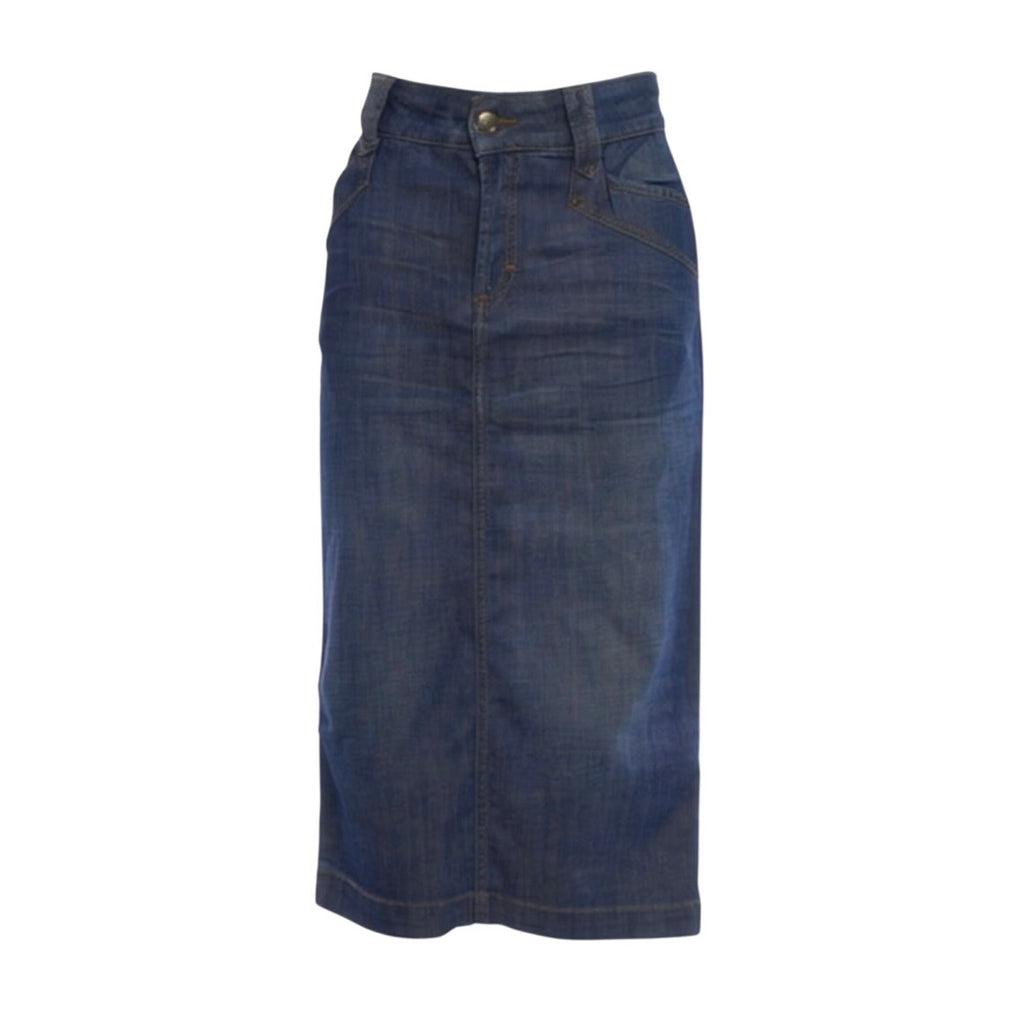 Medium Vintage Denim Knee-Length Skirt