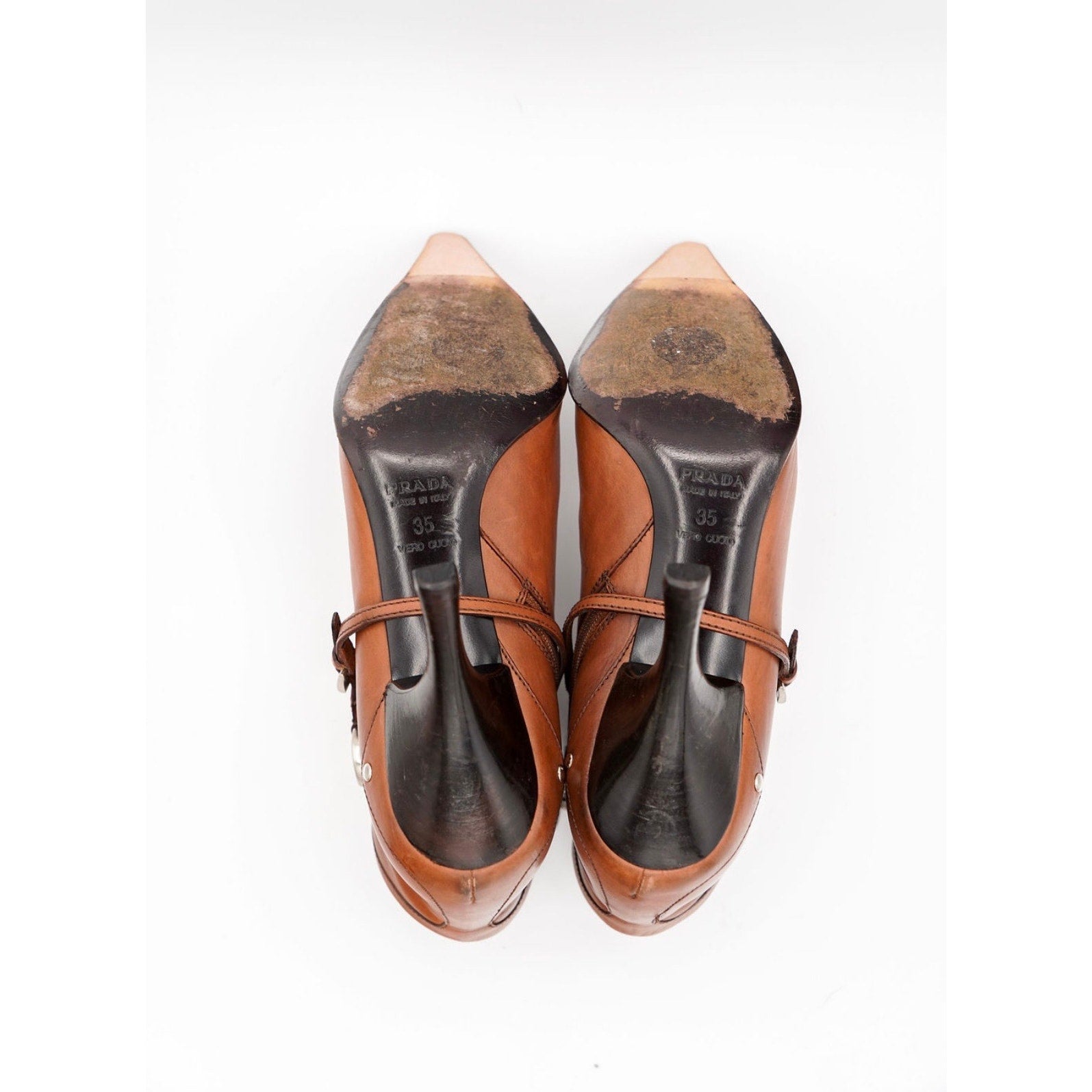 Vintage Brown Leather Booties