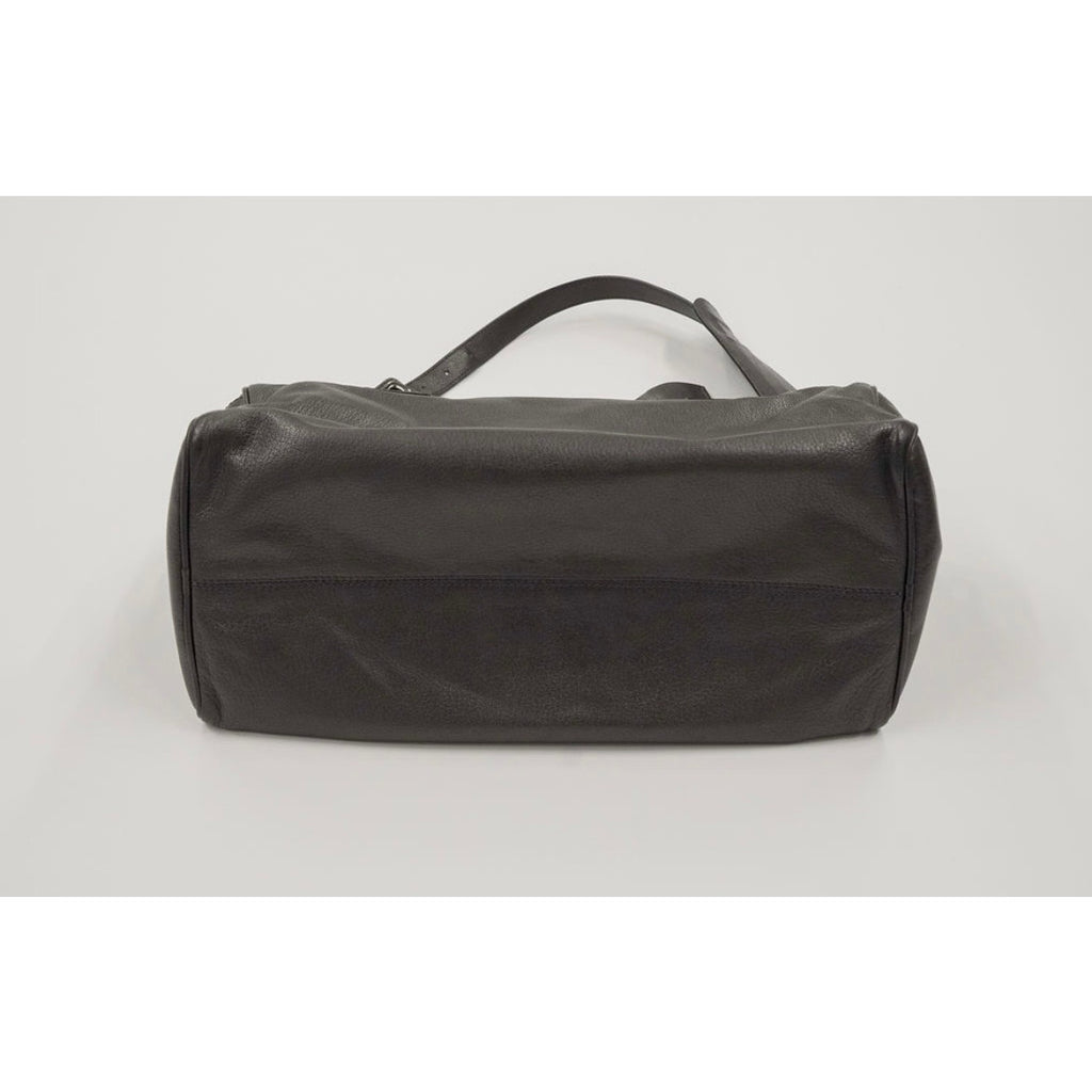 Amazona Vintage Grey Leather Top Handle Shoulder Bag