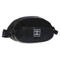 Vintage Black Nylon CC Sport Waist Bag Belt Bag