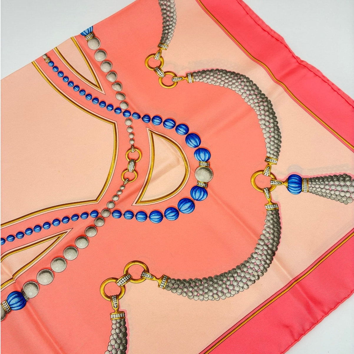 33" Vintage Silk Pink Scarf
