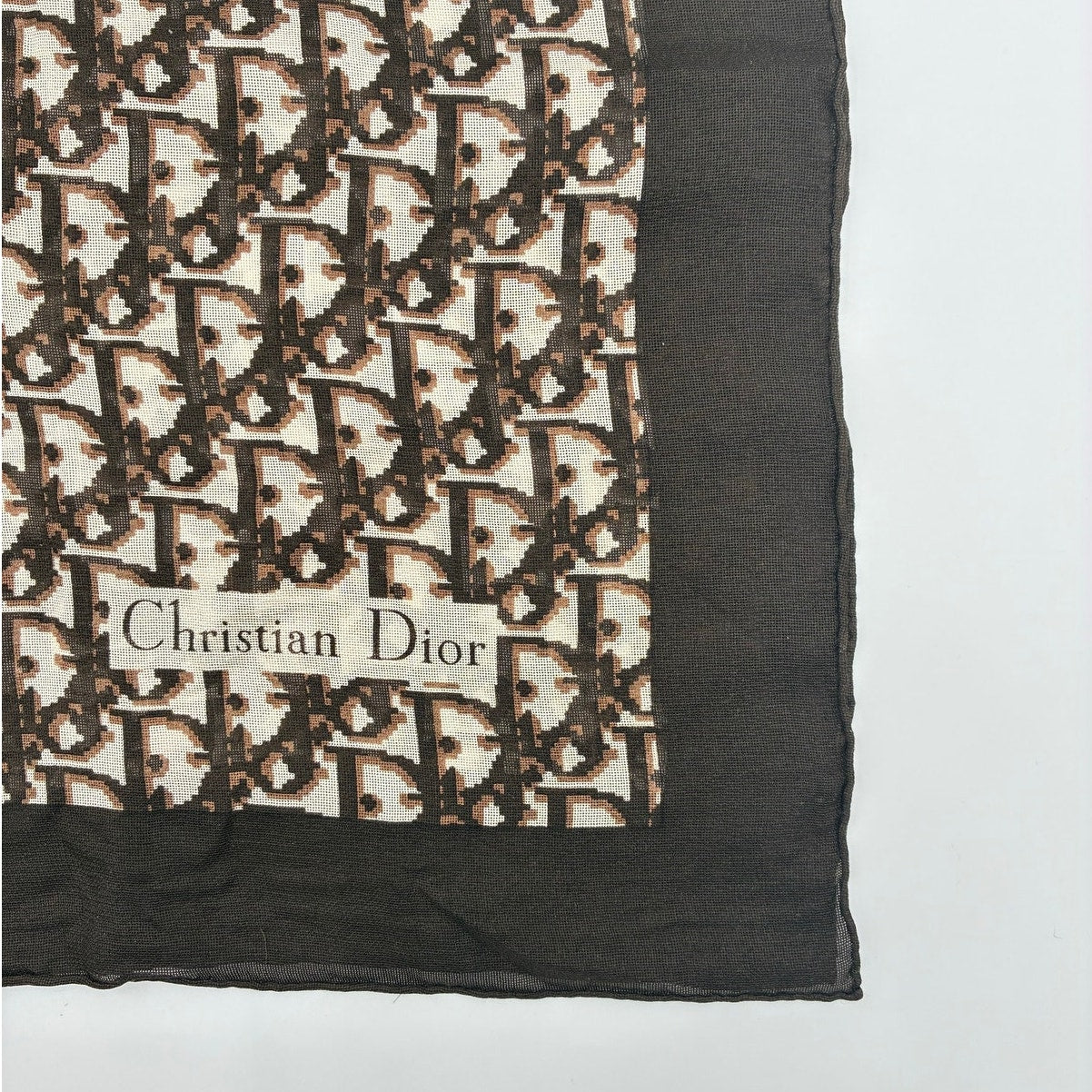 Vintage Trotter Monogram Silk Scarf