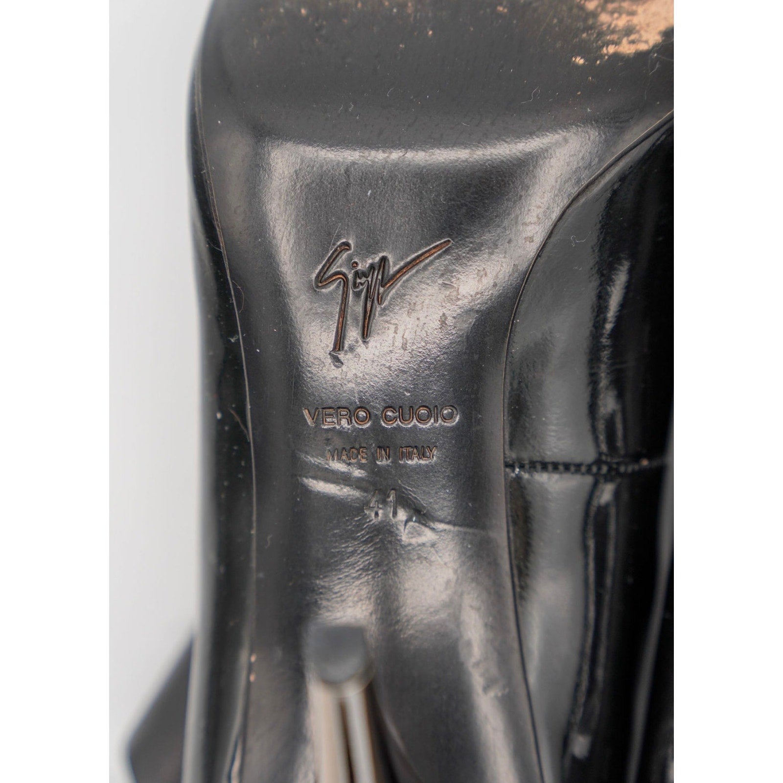 Black Patent & Leather Boots