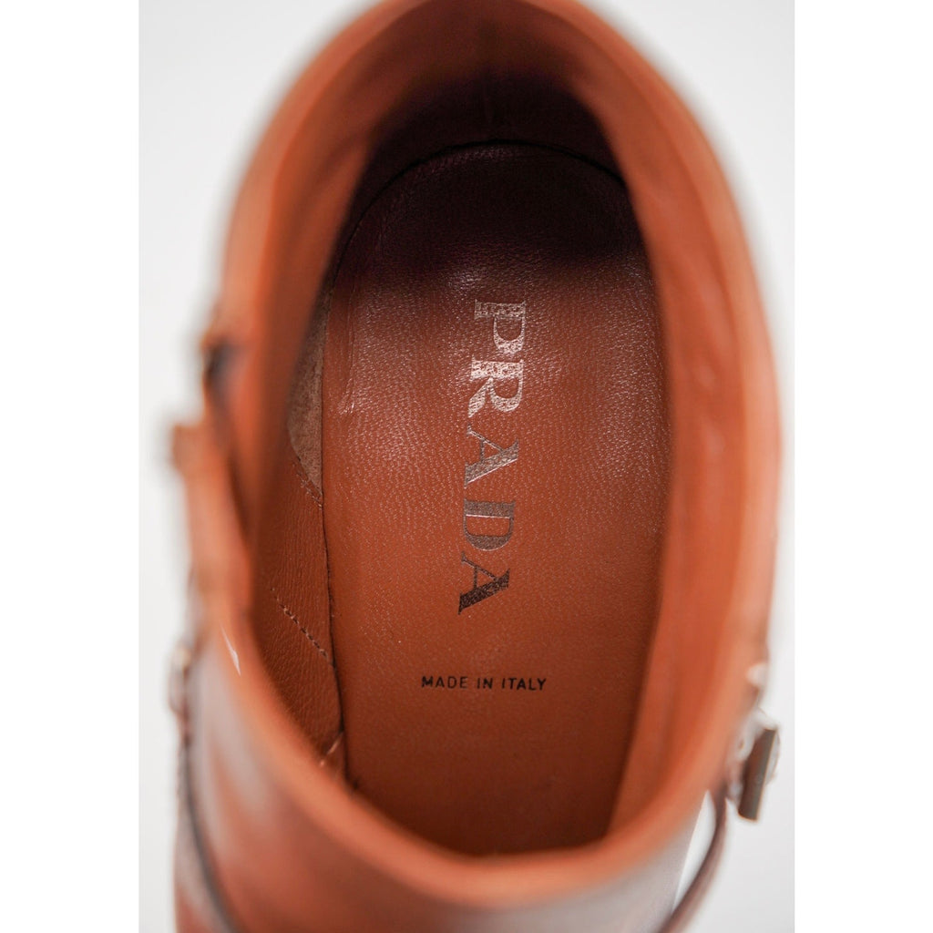 Vintage Brown Leather Booties