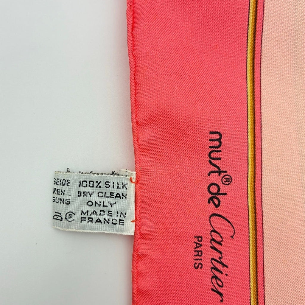 33" Vintage Silk Pink Scarf