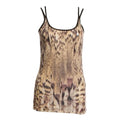 Medium Vintage Cashmere Tiger Print Tank Top