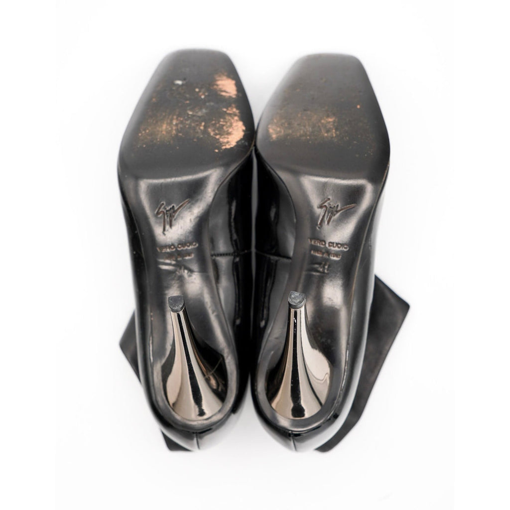 Black Patent & Leather Boots