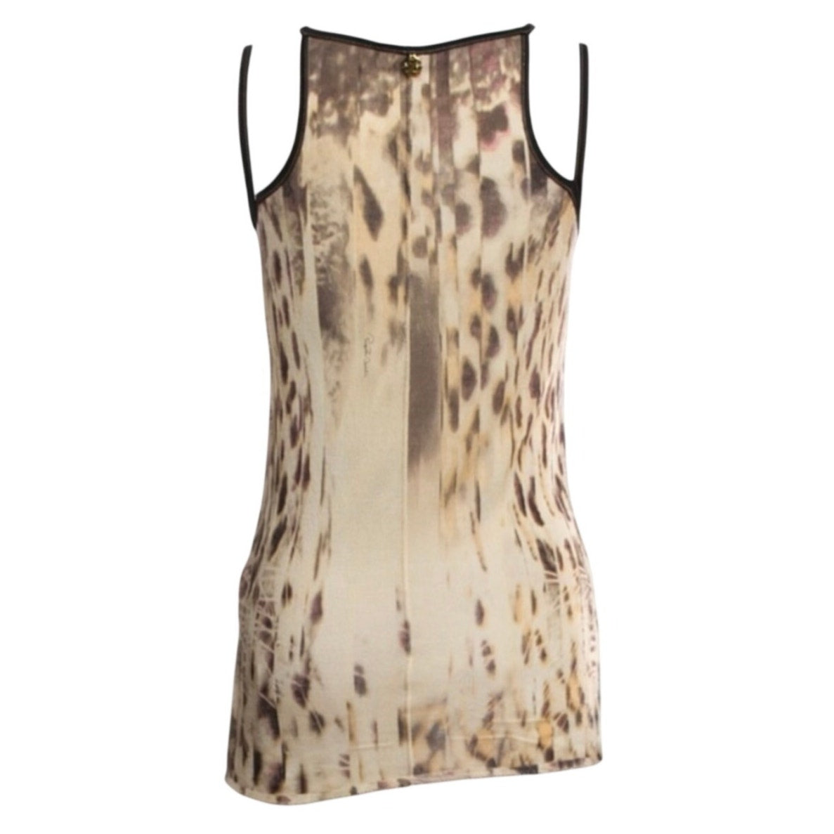 Medium Vintage Cashmere Tiger Print Tank Top