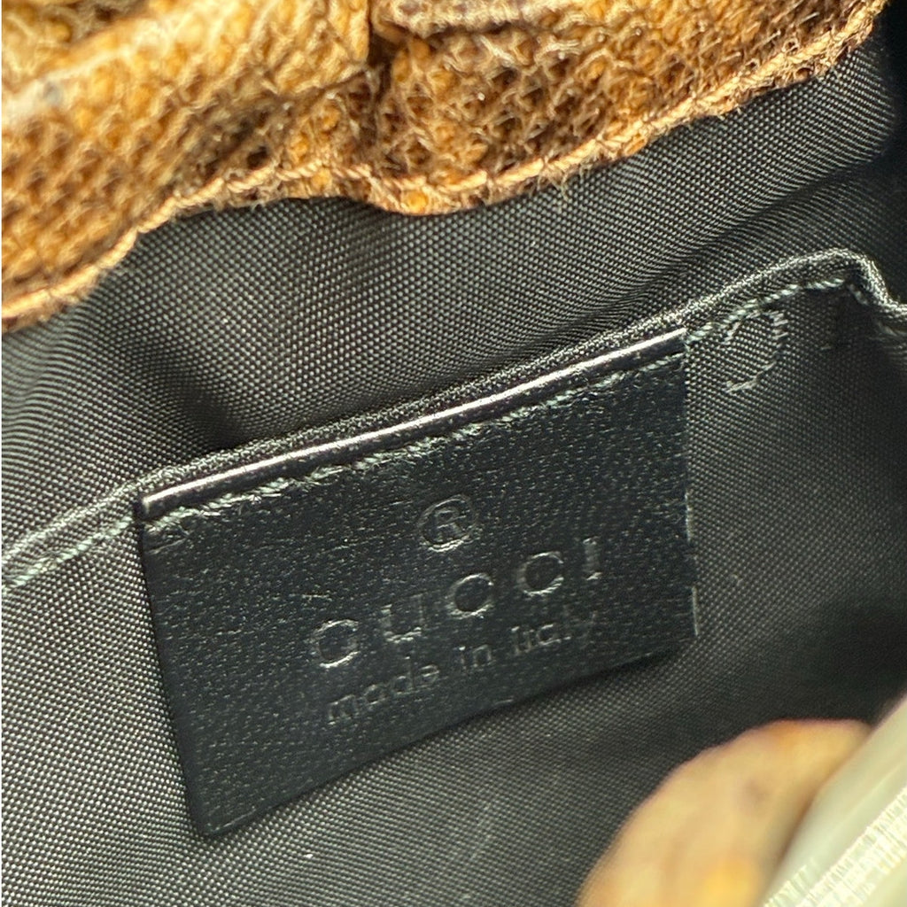 Tom Ford Brown Lizard Embossed Leather Clutch Bag 1999 Collection