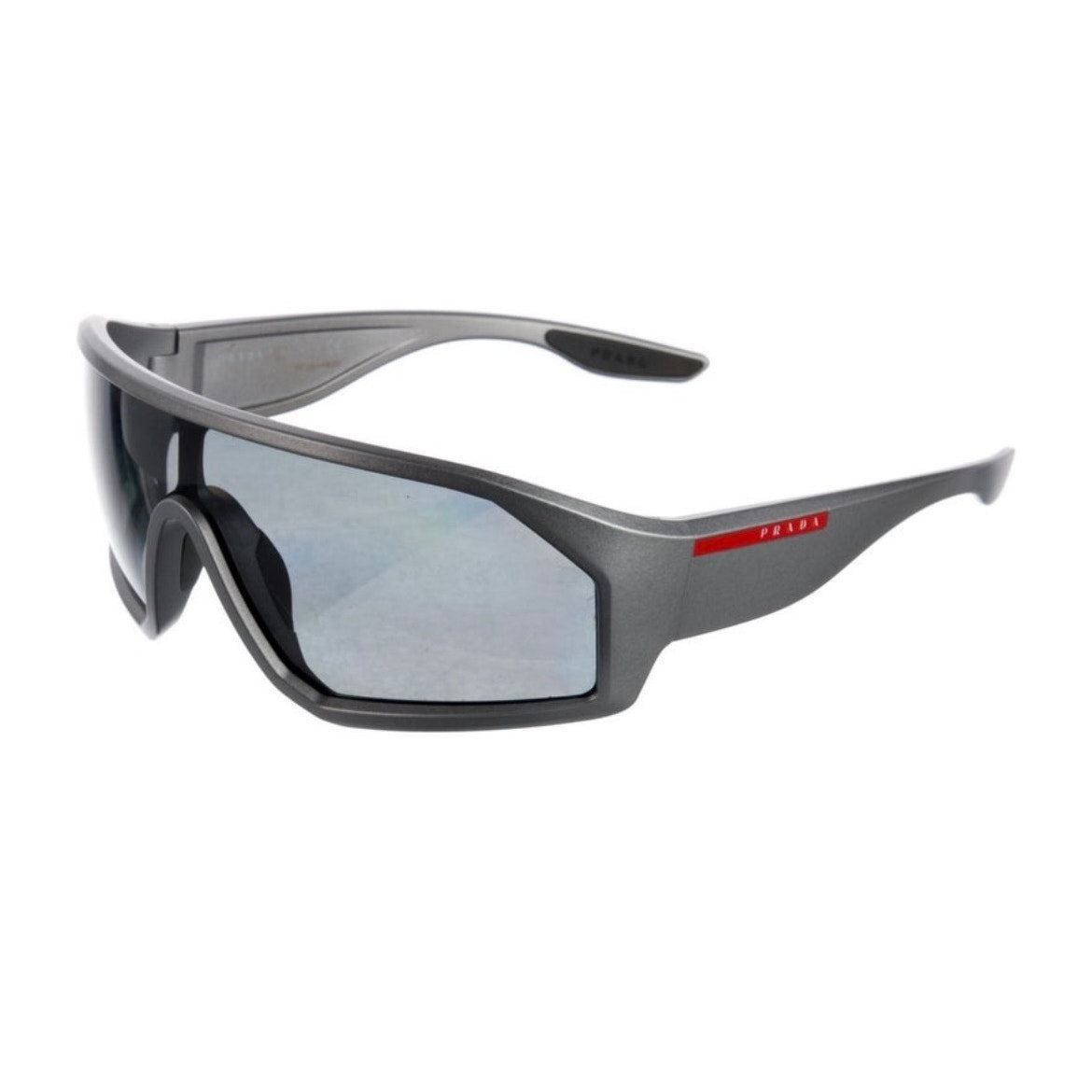 Shield Sunglasses Silver & Black