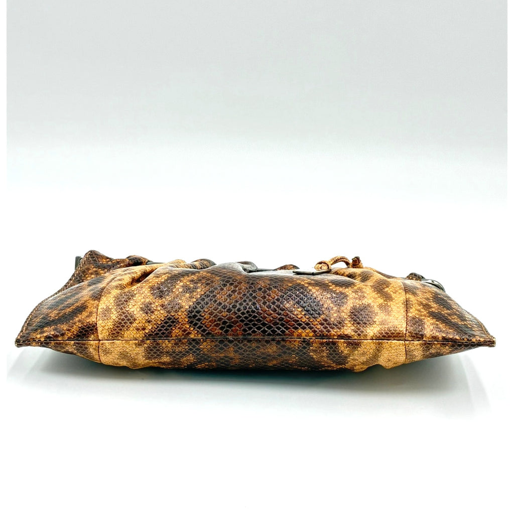 Tom Ford Brown Lizard Embossed Leather Clutch Bag 1999 Collection