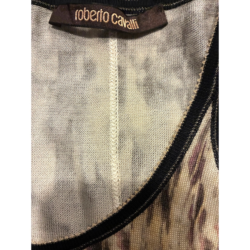 Medium Vintage Cashmere Tiger Print Tank Top
