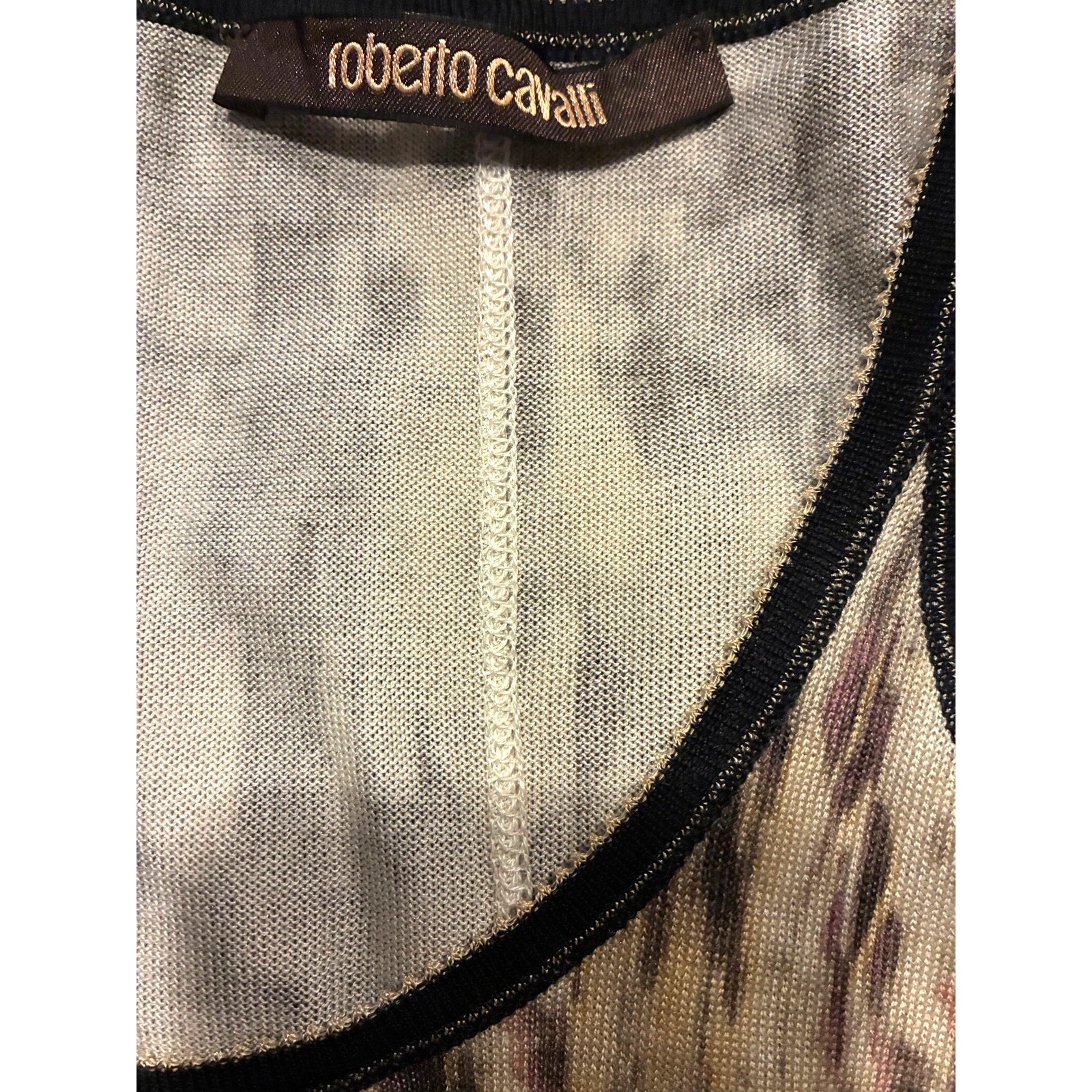Medium Vintage Cashmere Tiger Print Tank Top