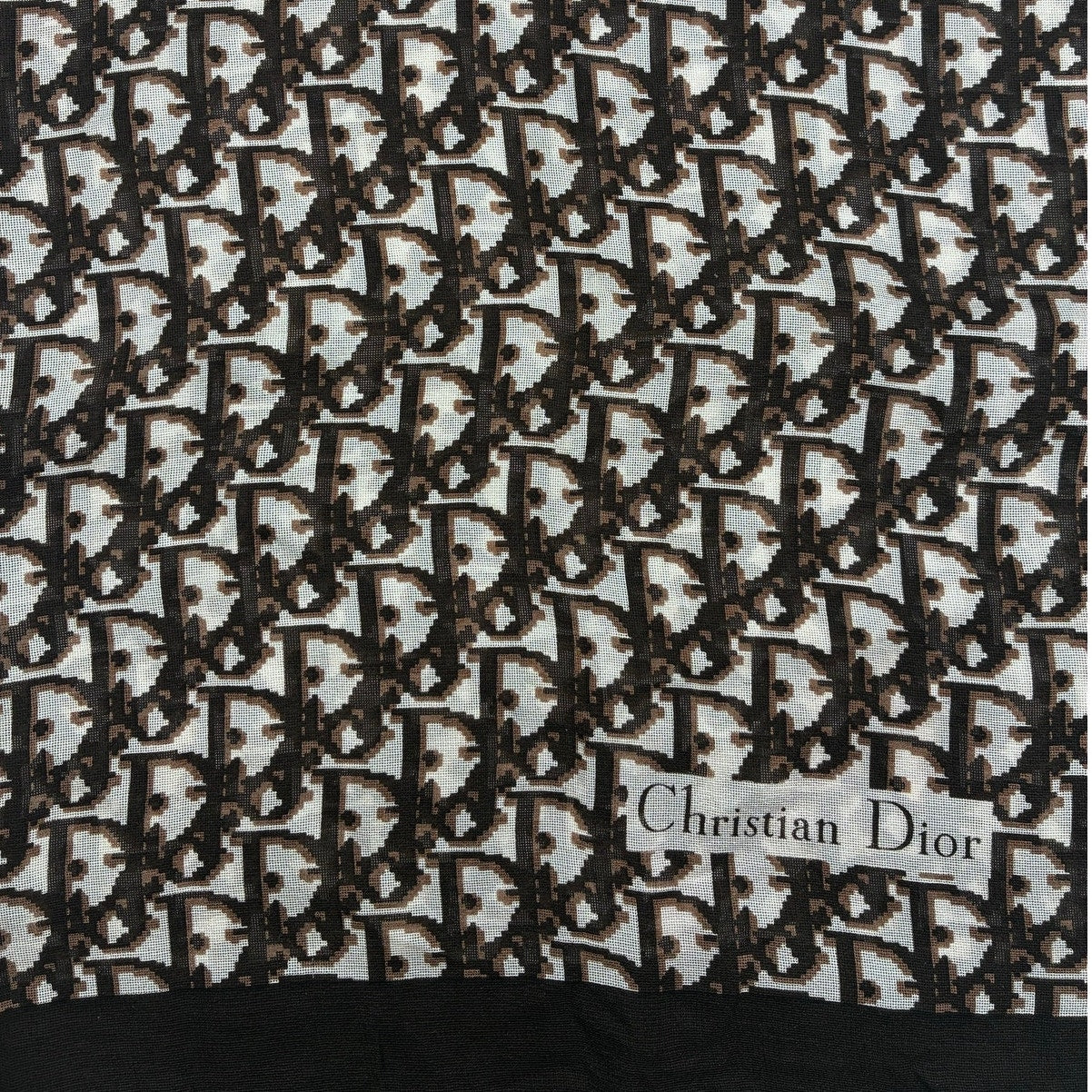 Vintage Trotter Monogram Silk Scarf