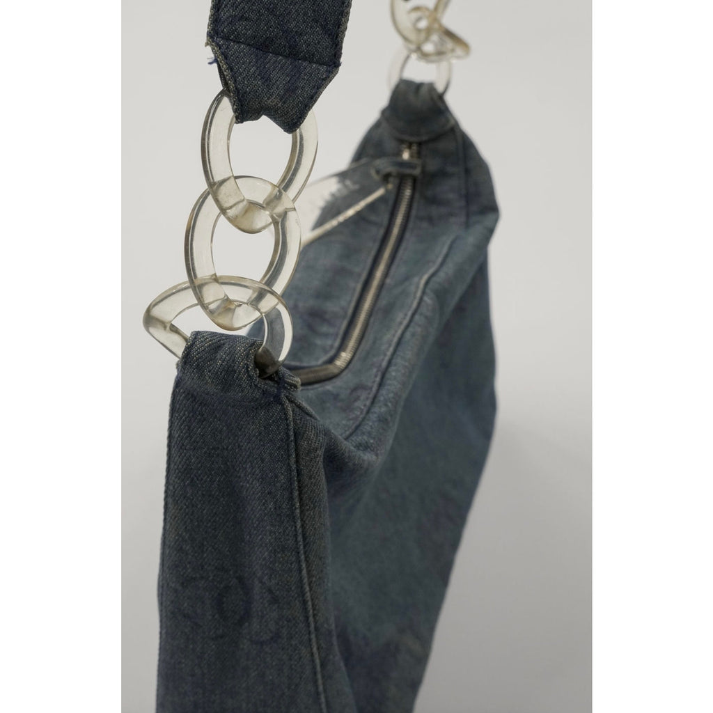 CC Denim Hobo Vintage Blue Shoulder Bag