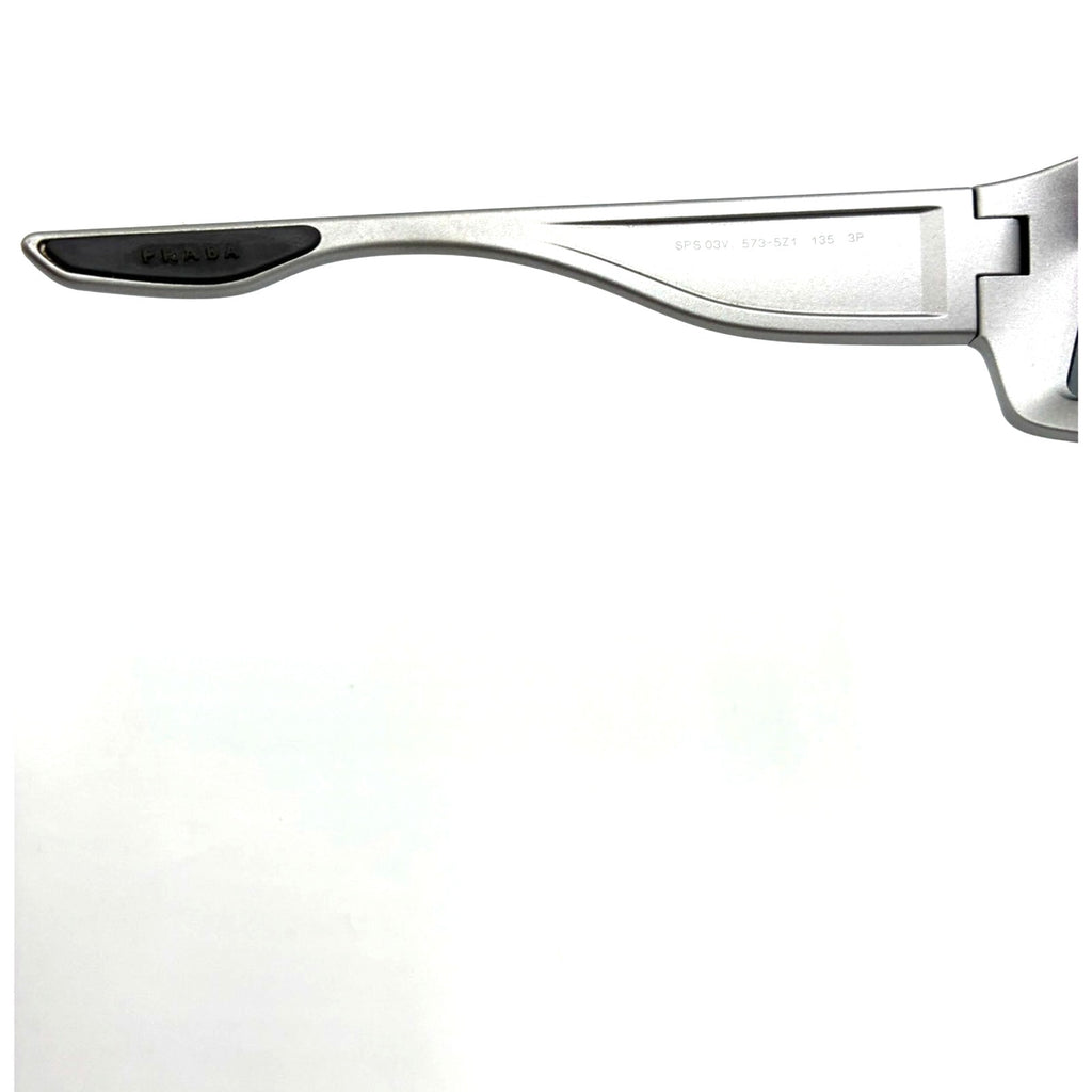 Shield Sunglasses Silver & Black