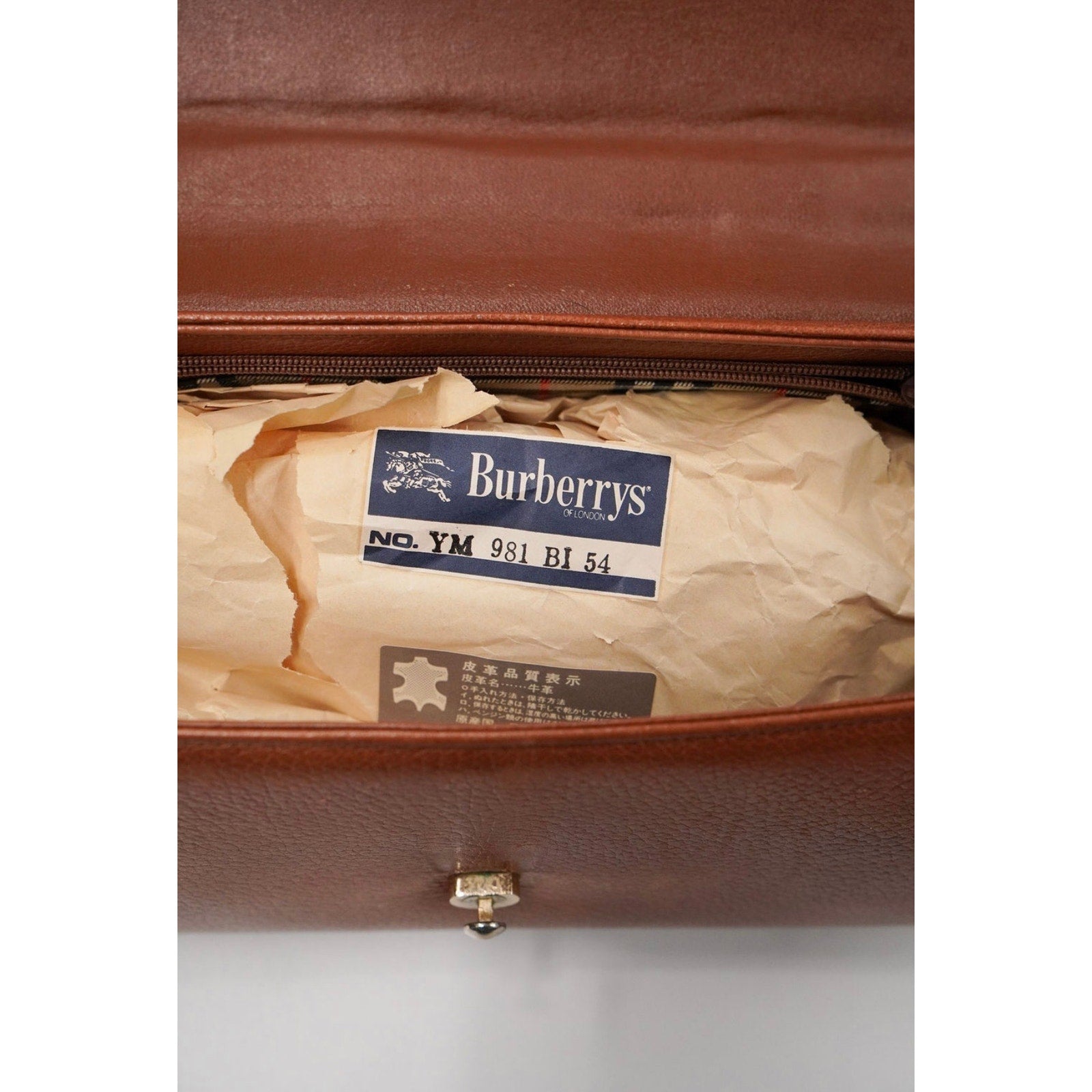 Vintage Brown Leather Top Handle Satchel Bag