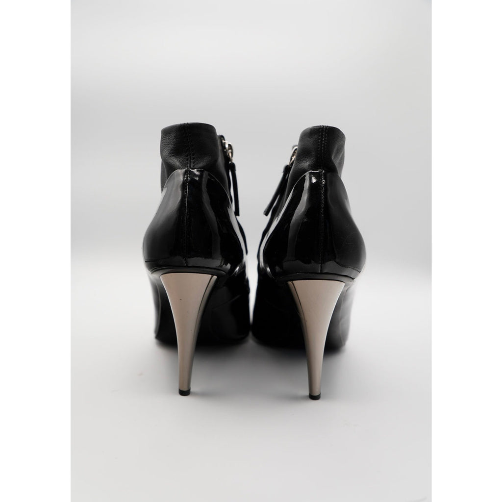 Black Patent & Leather Boots