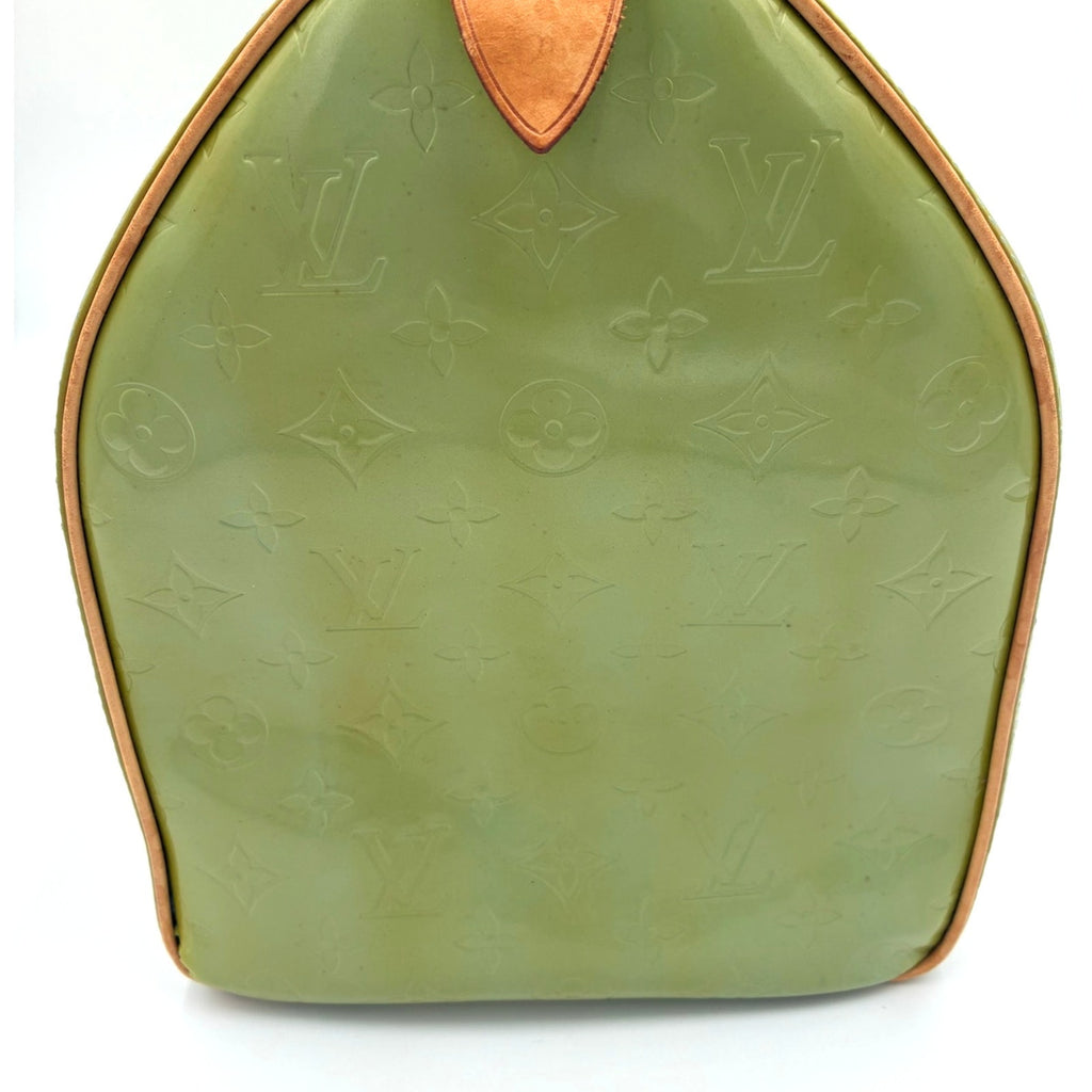 Vintage Monogram Vernis Mercer Green Boston Bag