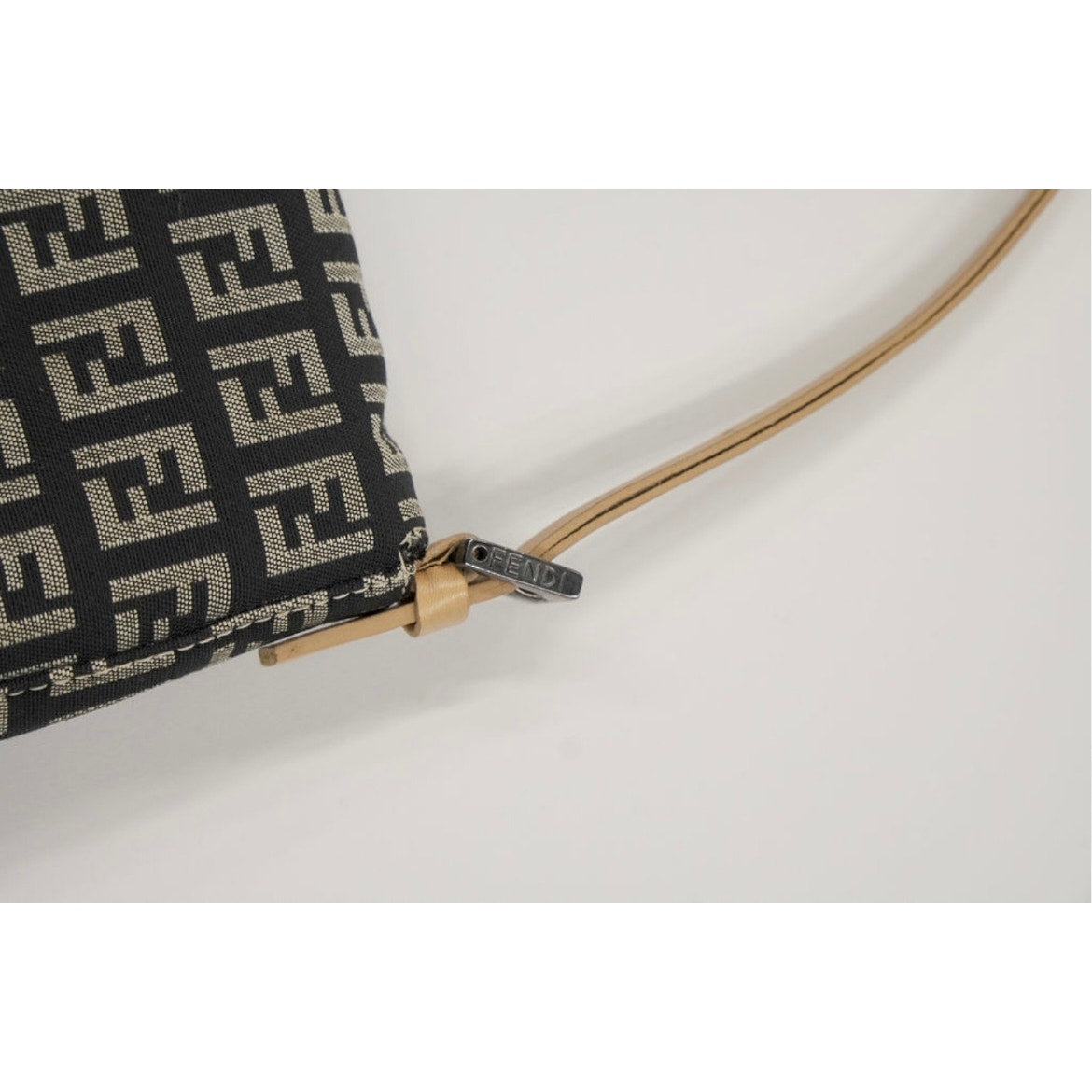 FF Zucchino Canvas Baguette Shoulder Bag