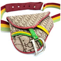 John Galliano 2004 Rasta Trotter Mini Saddle Belt Bag