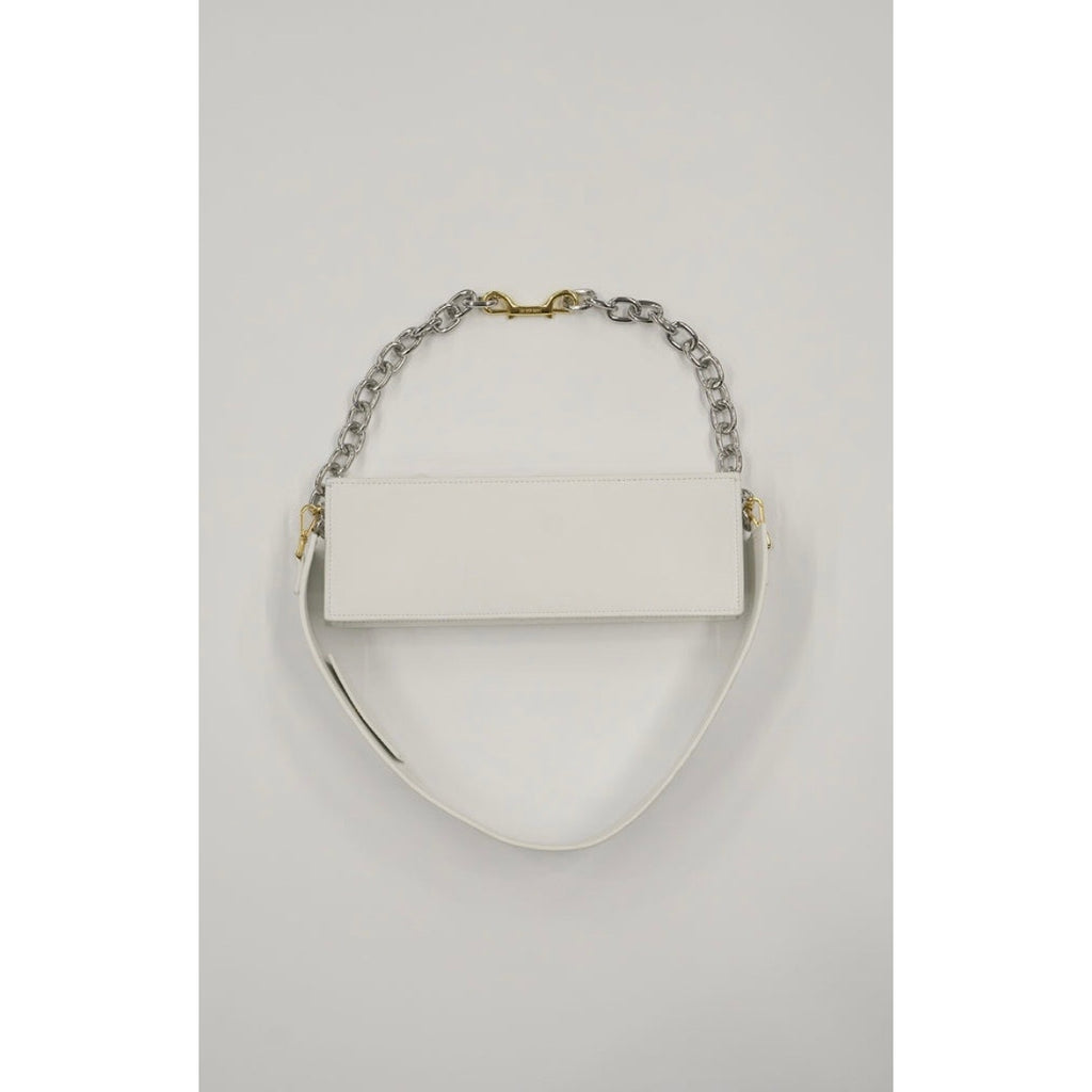 Le Ciuciu Leather White Shoulder Bag