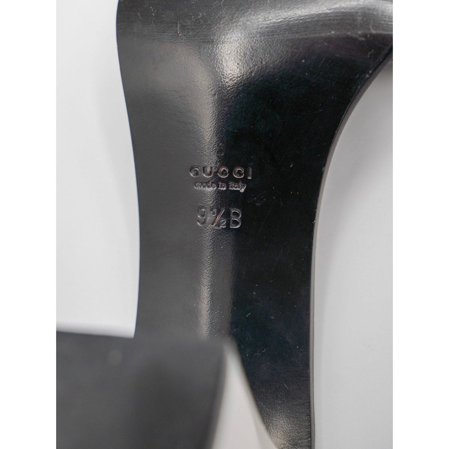 Logo Print Black and White Mule