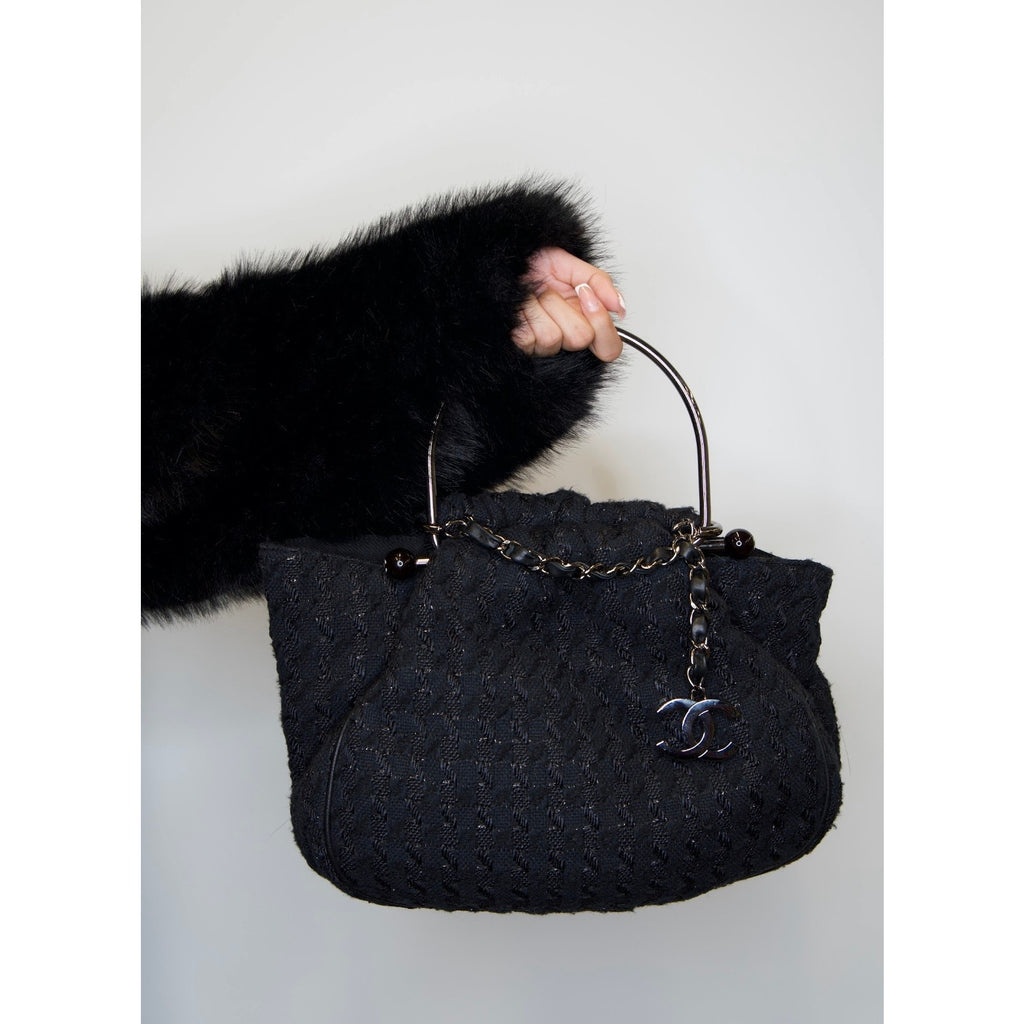 2005 CC Black Tweed Tote Bag