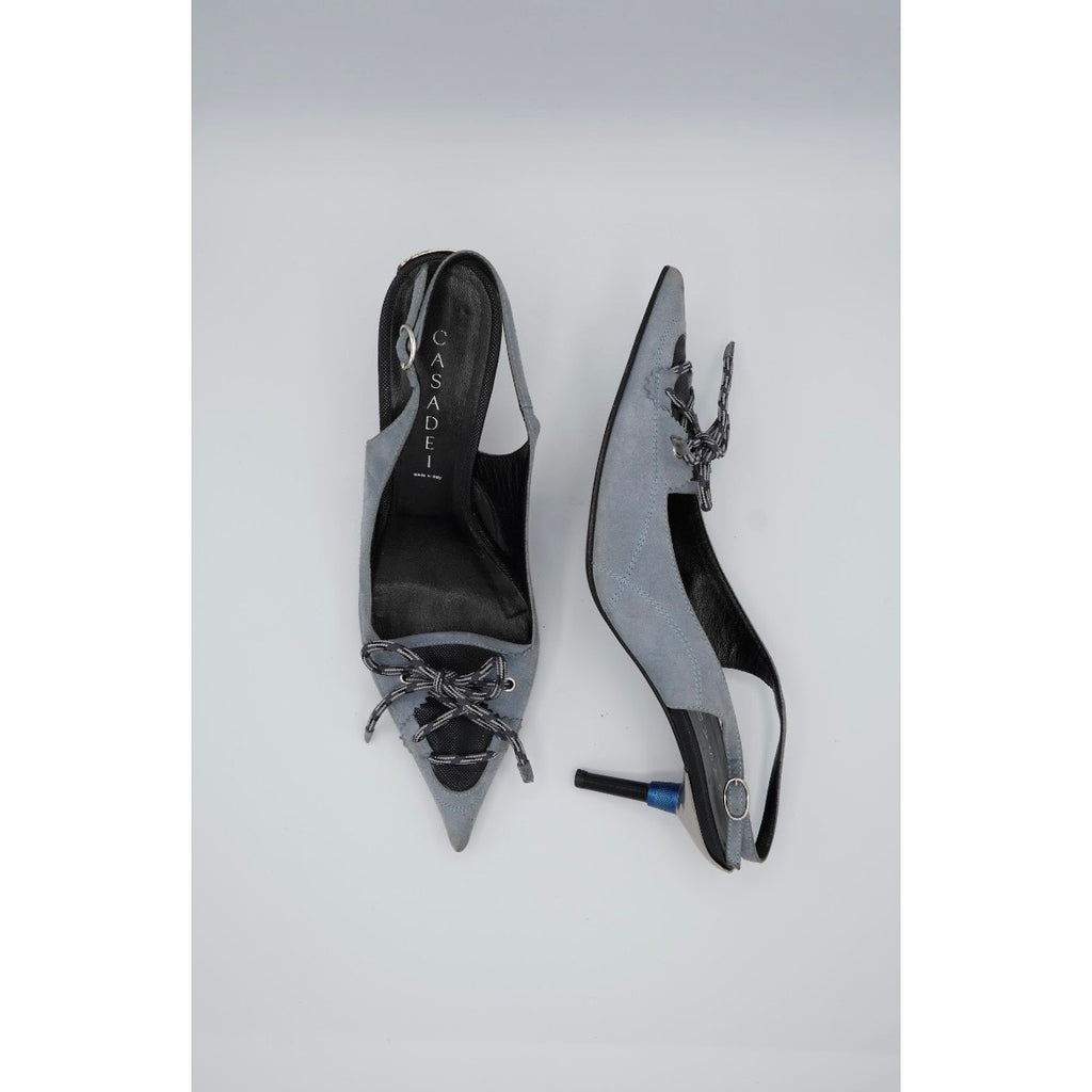 Suede Slingback Pumps