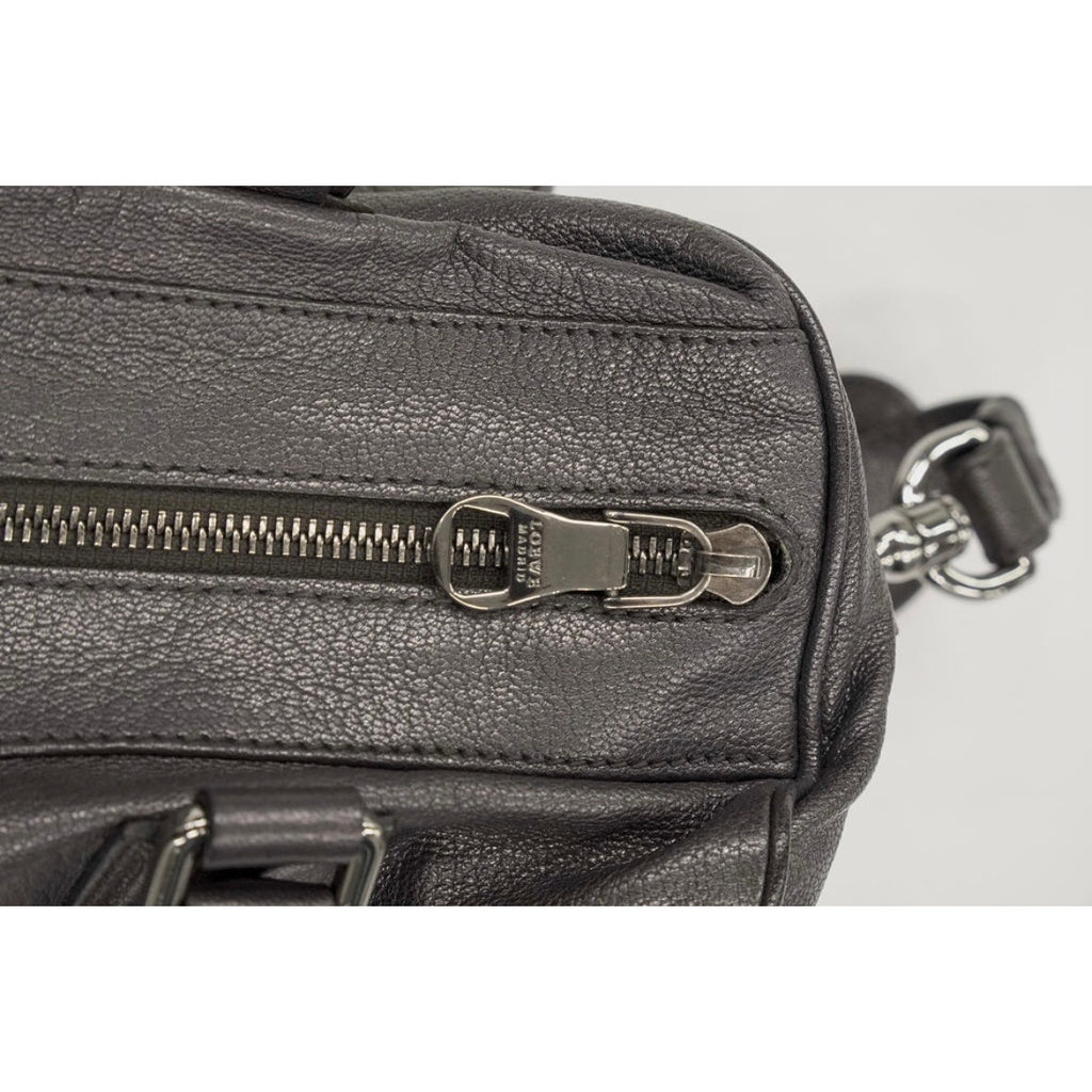 Amazona Vintage Grey Leather Top Handle Shoulder Bag