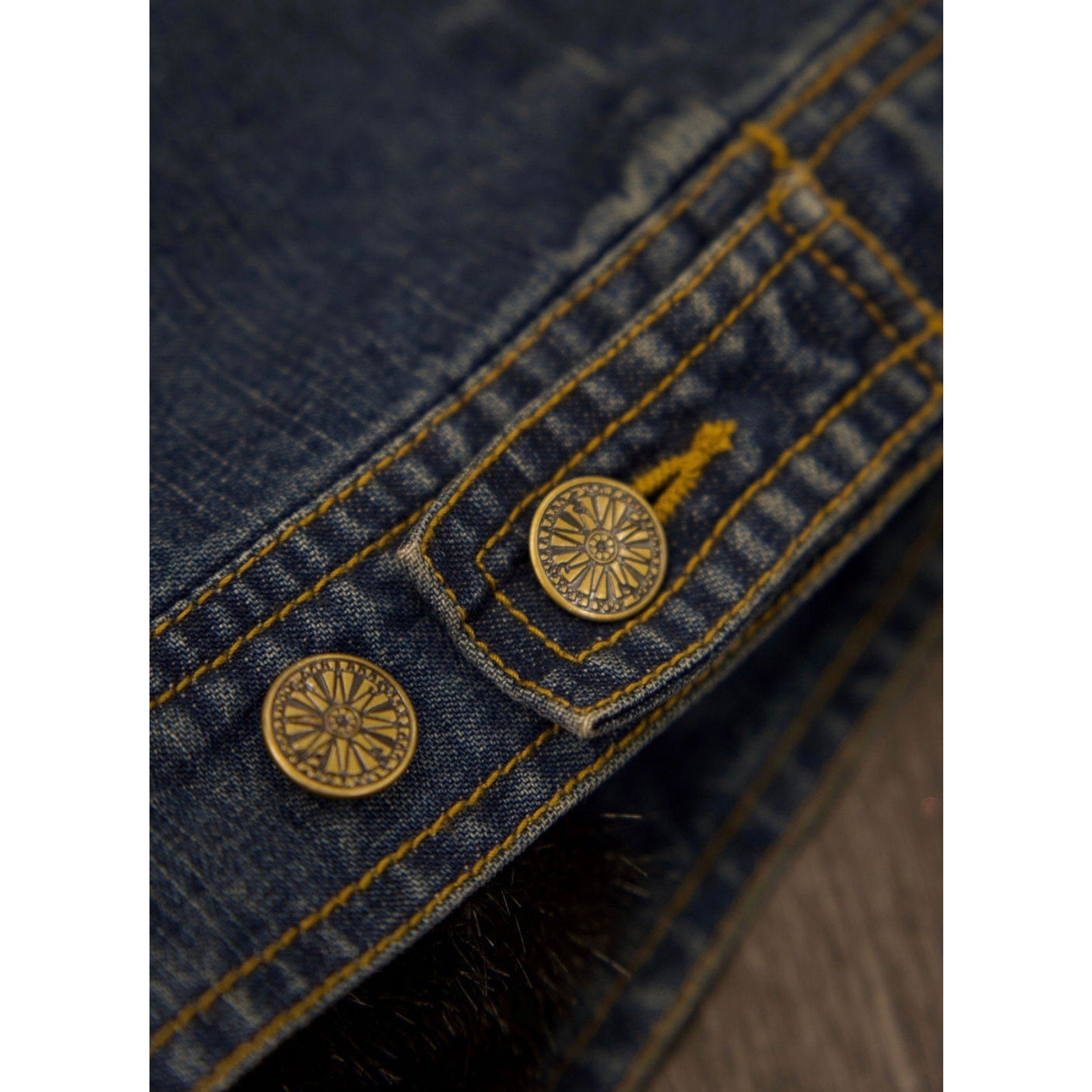 Denim Jacket with Faux Fur Trim