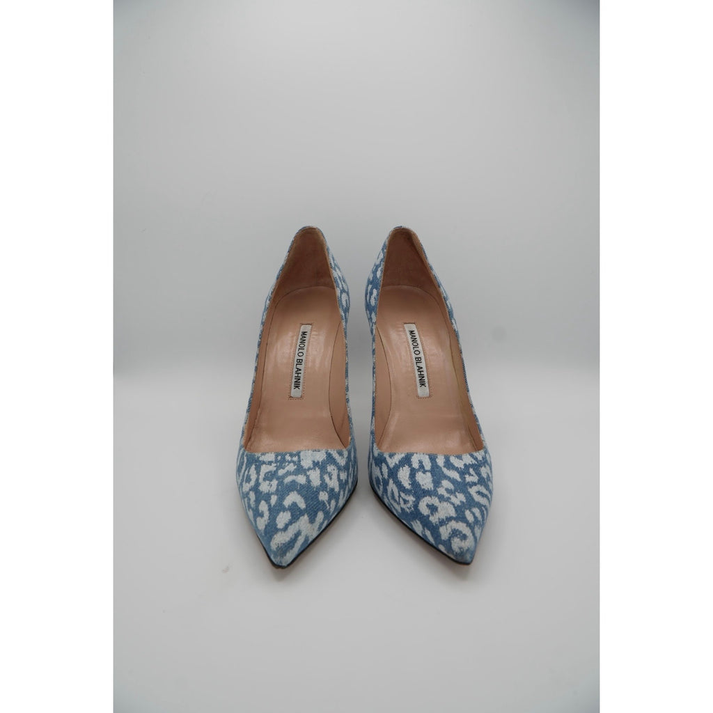 Denim Printed Pumps