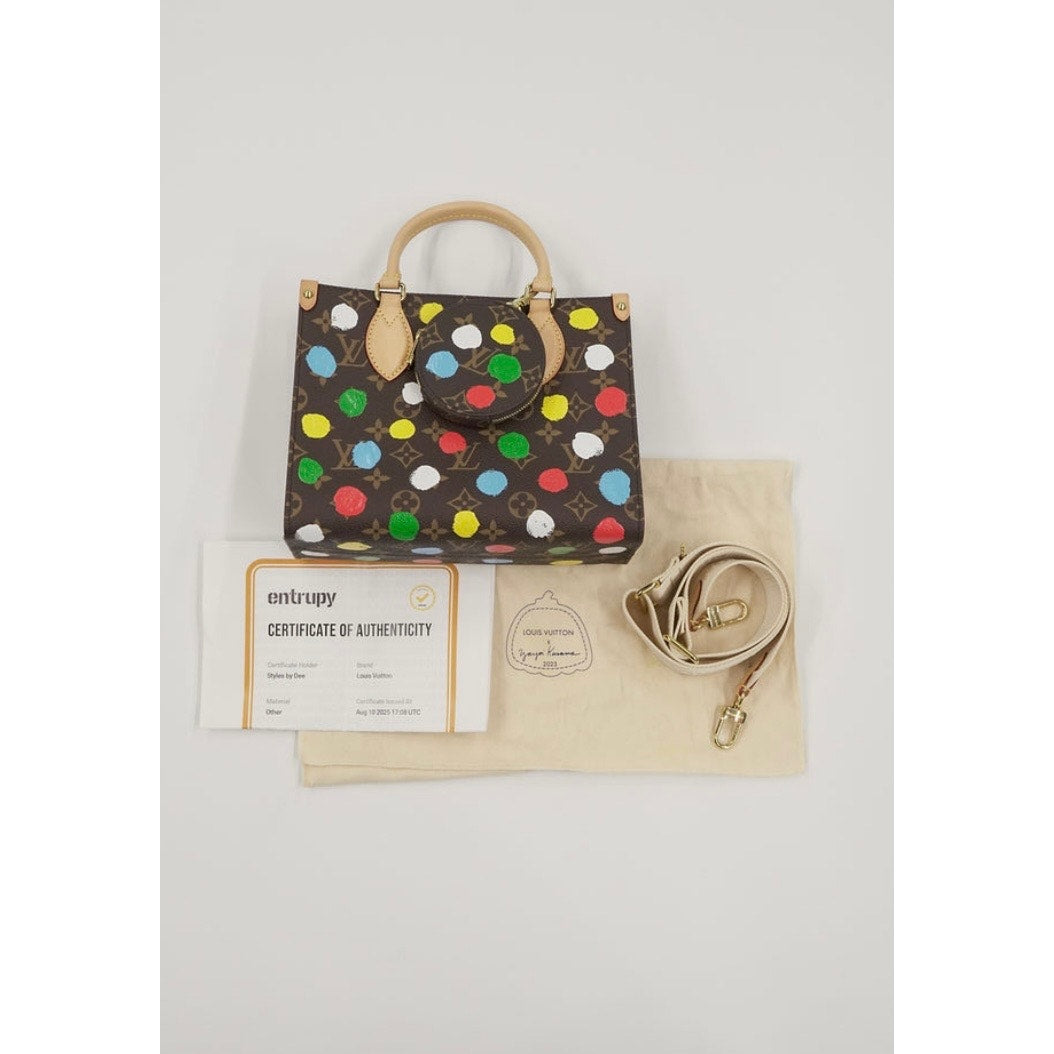 LV X Yayoi Kusama Monogram Dots On The Go PM Multicolor