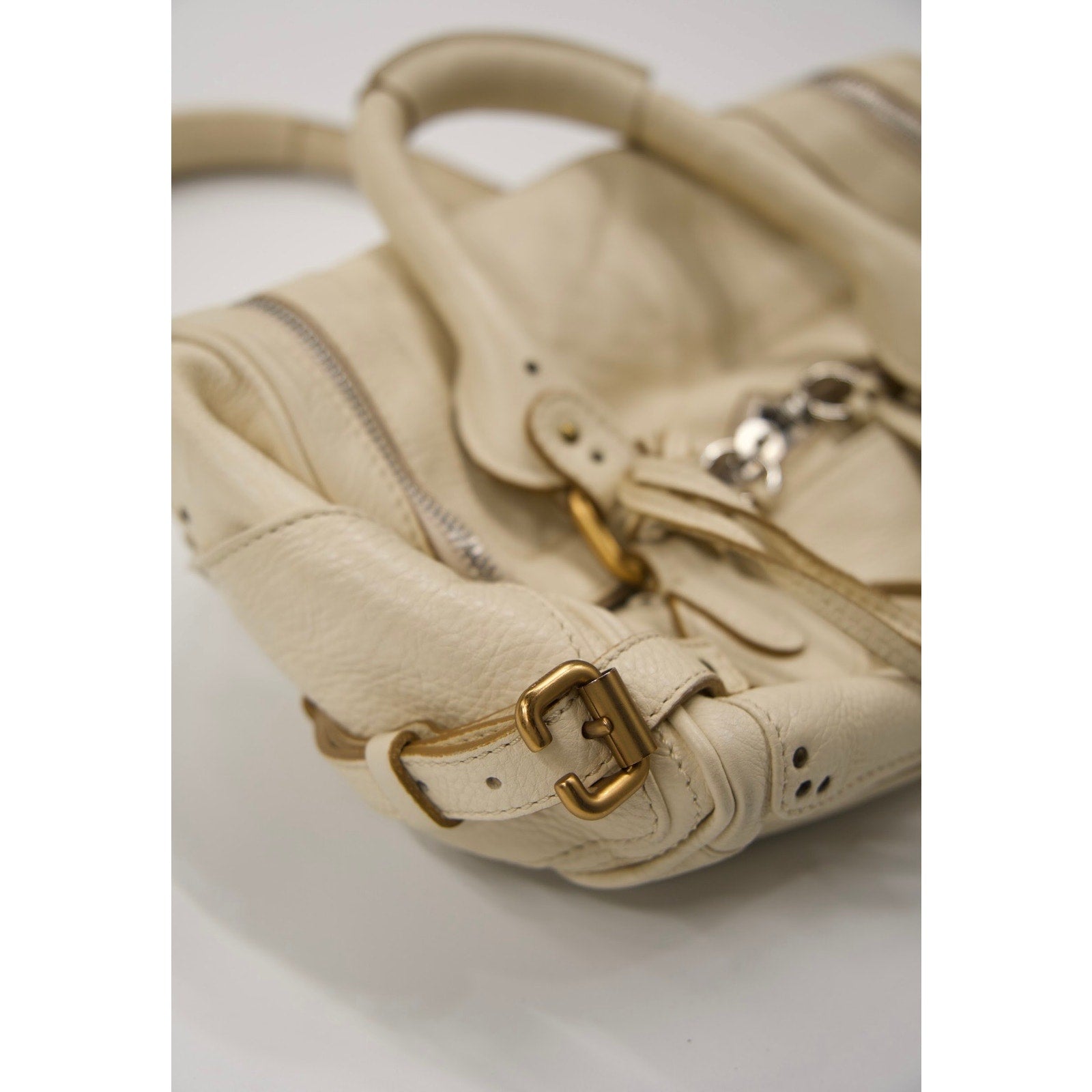 Vintage 2005 Ivory Leather with Gold Hardware