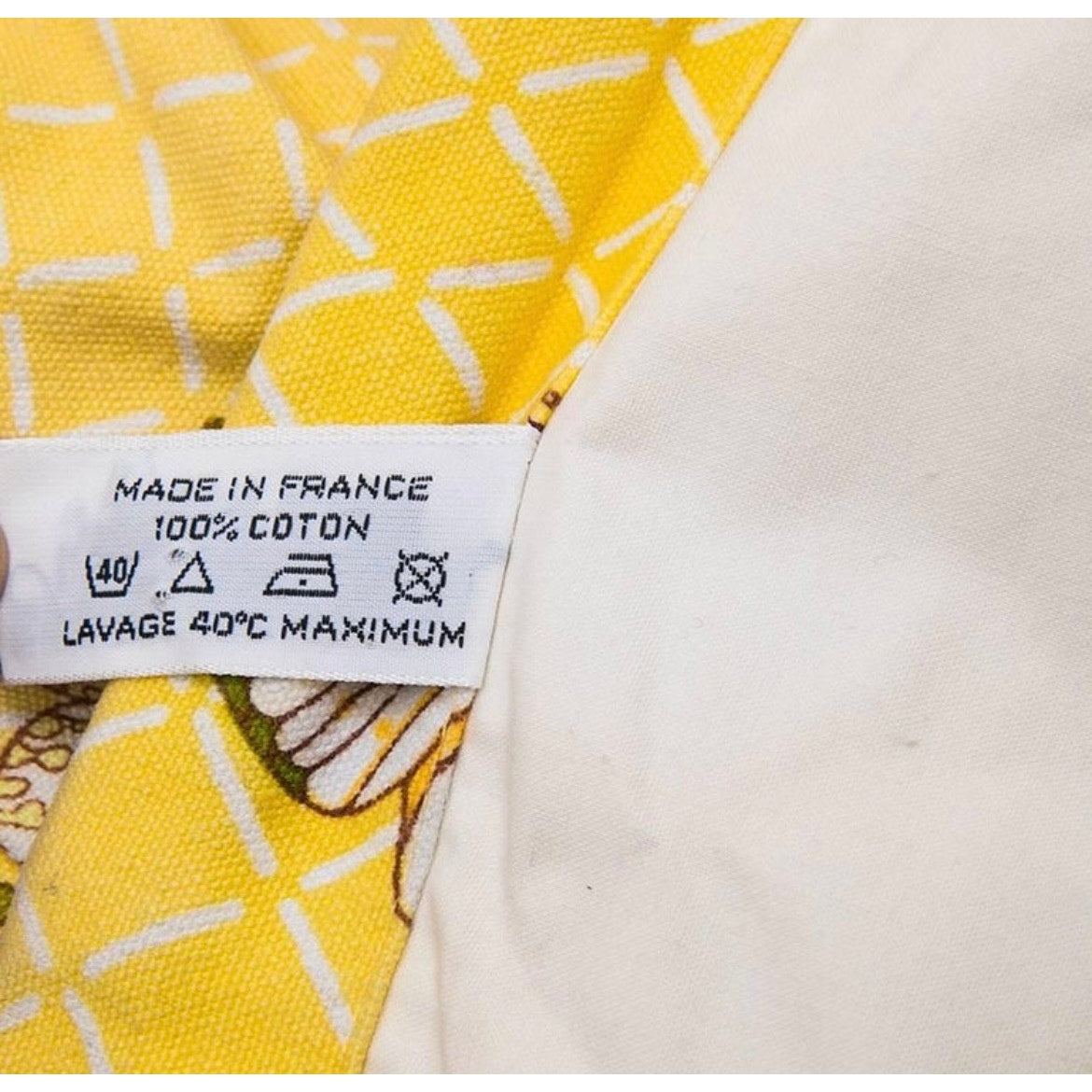 HERMES Vintage Yellow Butterfly Tote